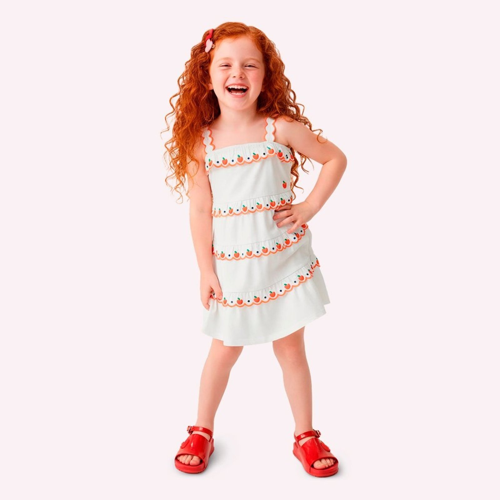 Infantil - Vestido Menina com Babados Nanai