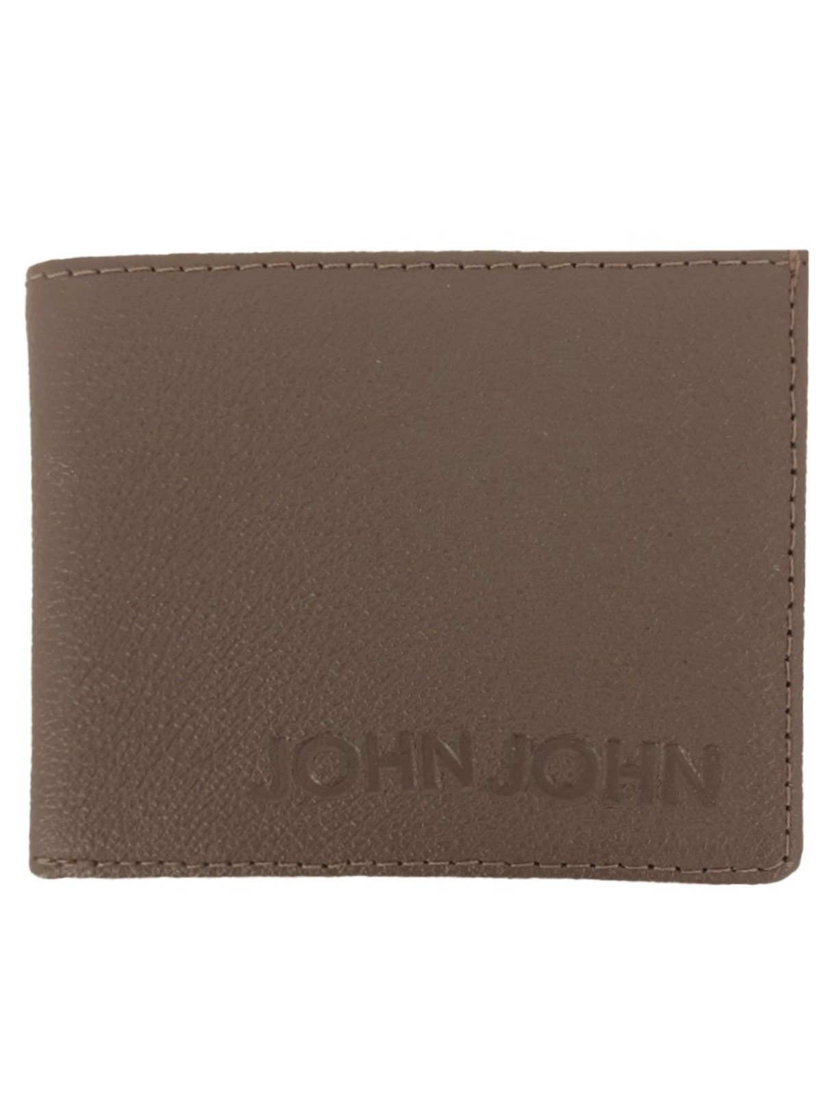Carteira John John Masculina Basic Down Logo Marrom