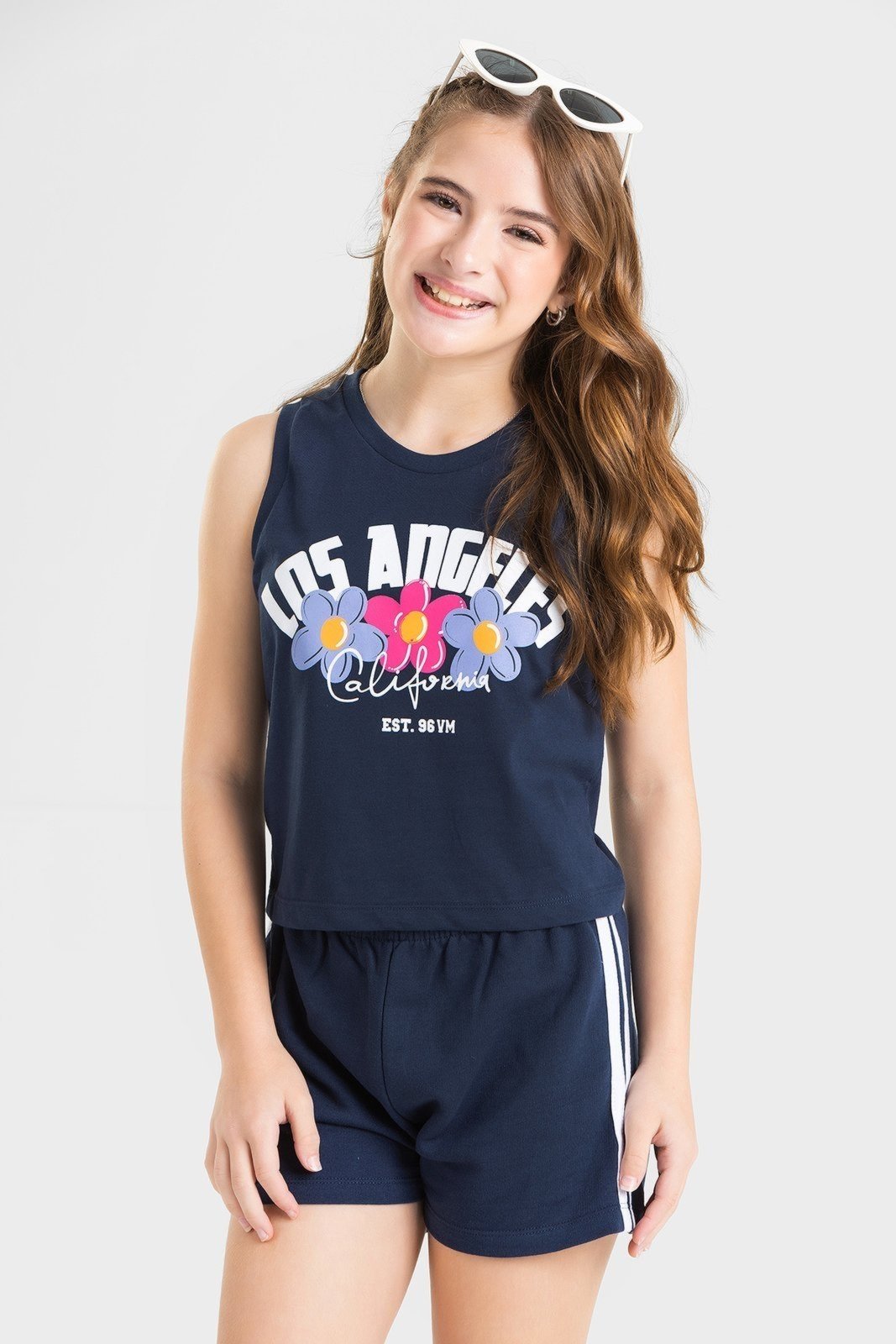 Infantil - Conjunto Juvenil Verão Feminino Los Angeles