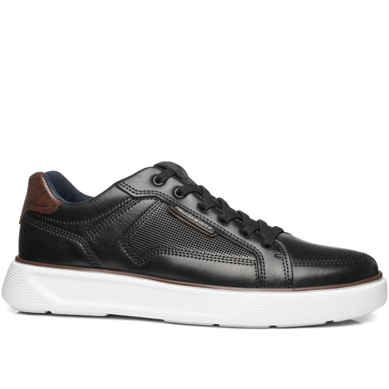 Tênis Casual Pegada Masculino em Couro Preto 110933-03 Tênis Casual Pegada Masculino em Couro Preto 110933-03 40