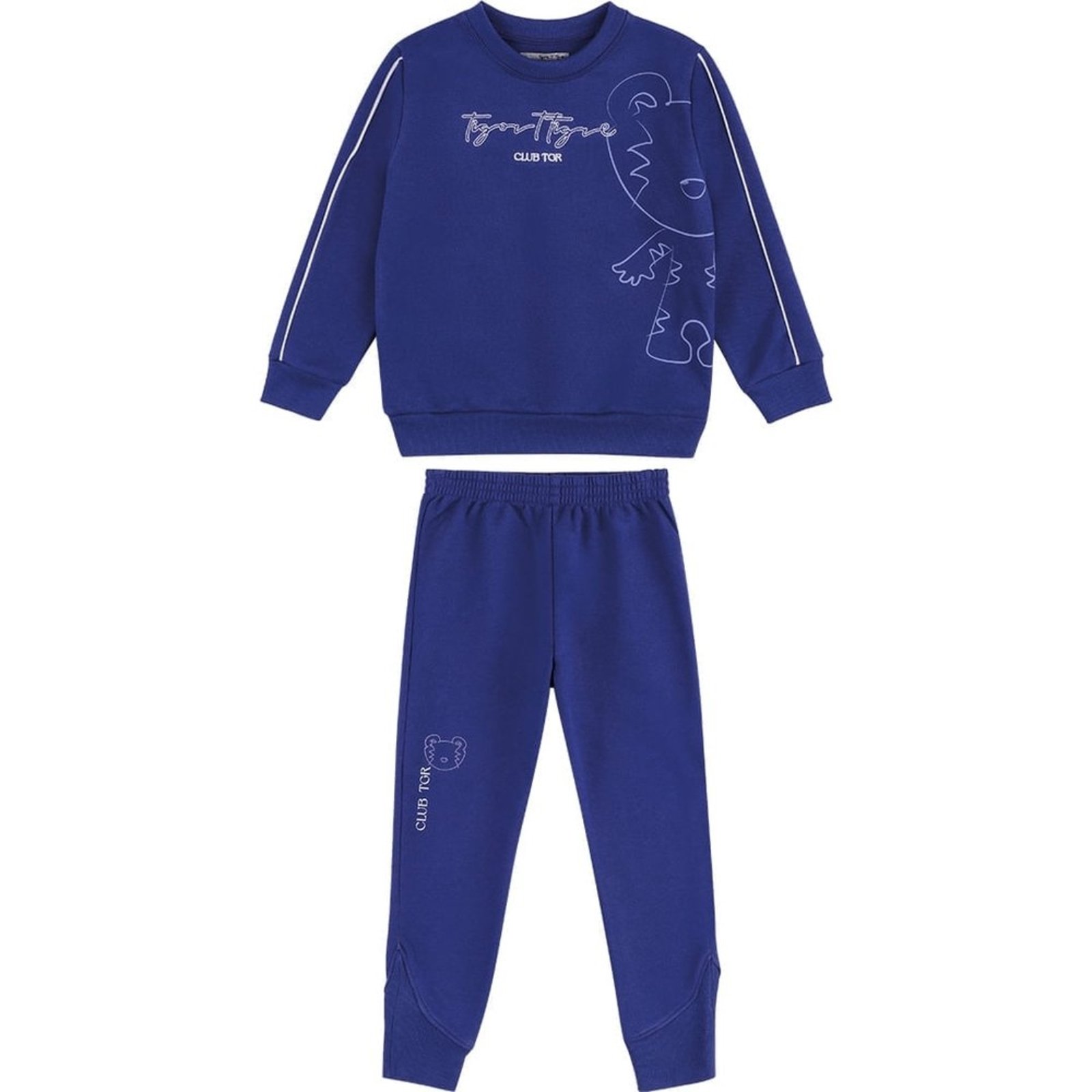 Infantil - Conjunto Longo Moletom Menino Tigor T. Tigre