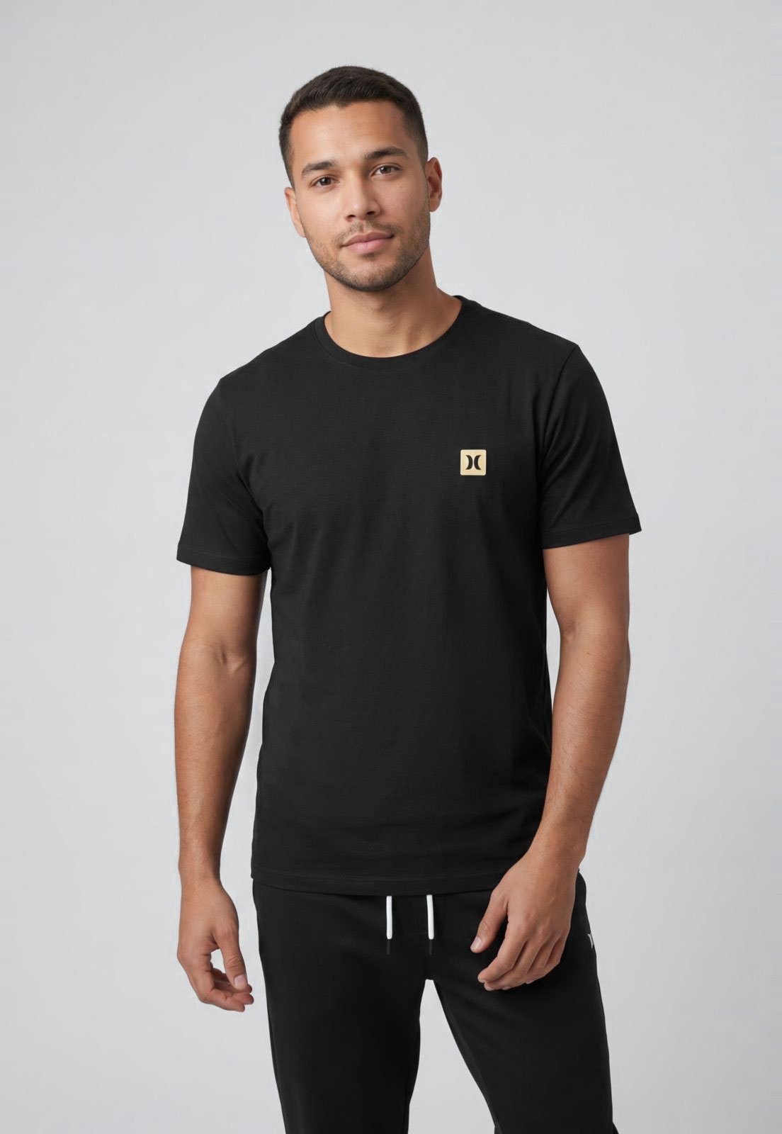 Camiseta Masculina Hurley Logo Preta