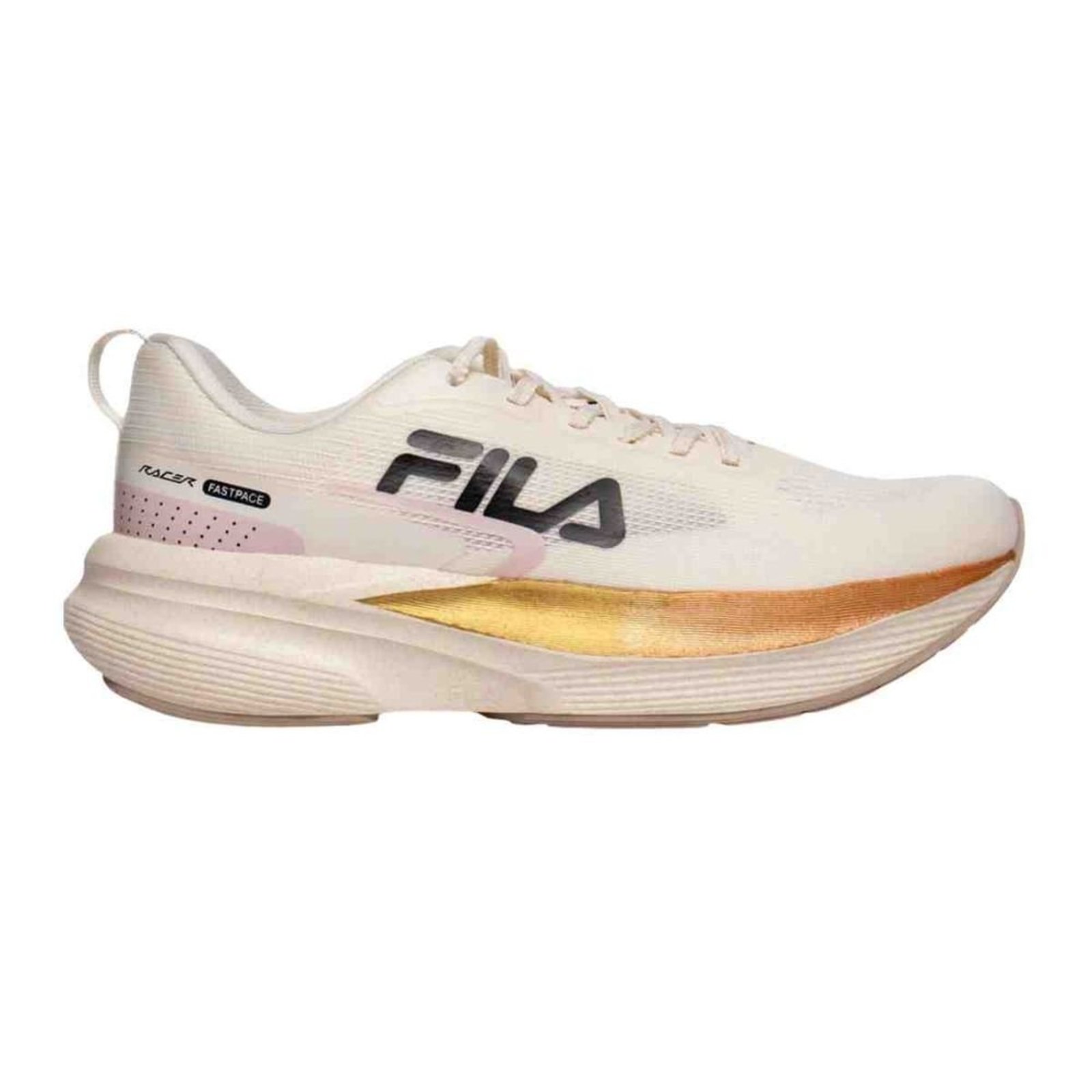 Tênis Corrida Feminino Fila Racer Fastpace Off White