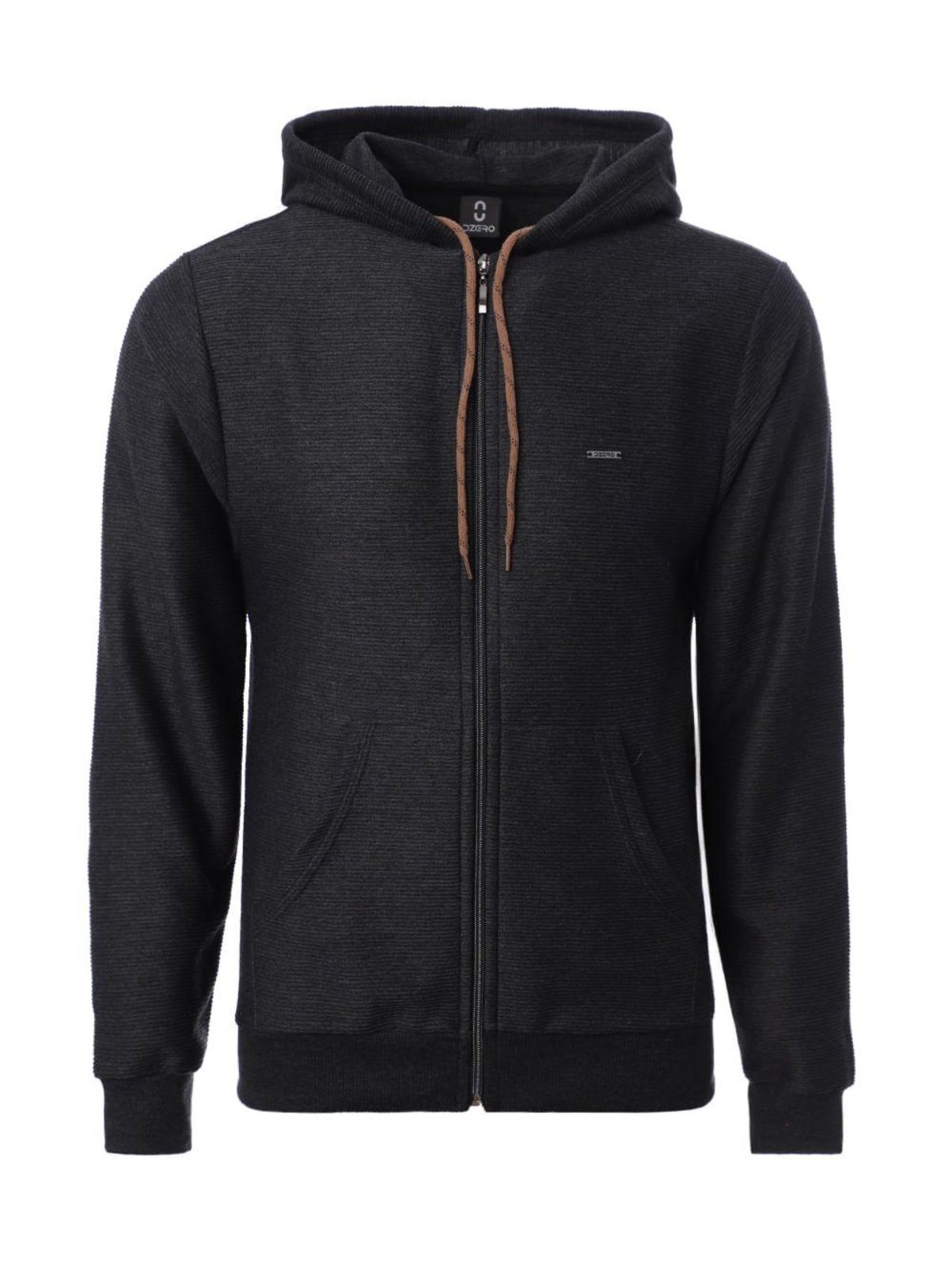 Jaqueta Moletinho com Capuz Masculina PRETO