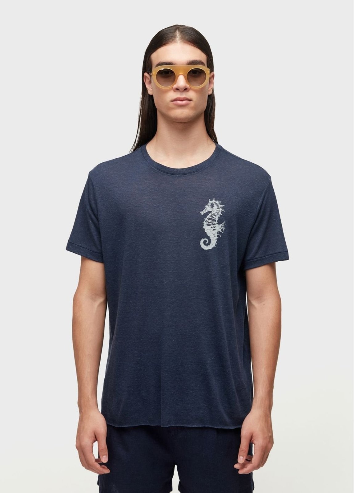 T-shirt seahorse light linen OSKLEN