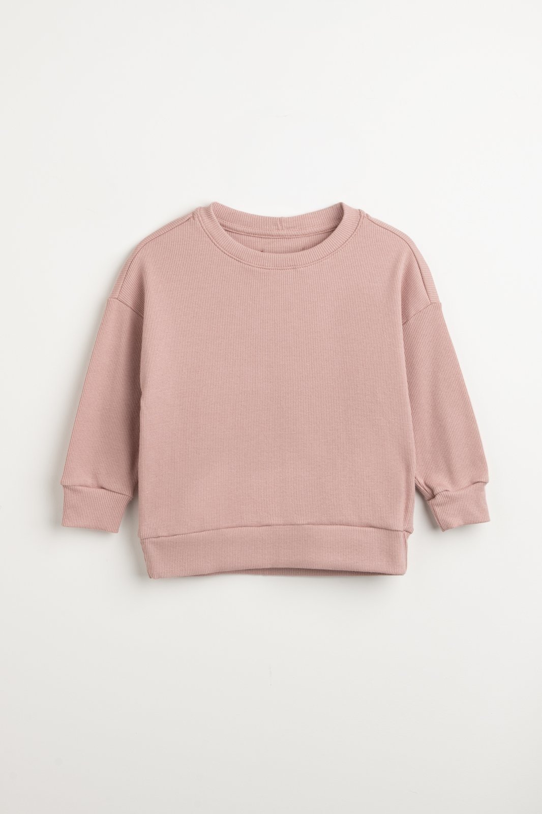 Infantil - Blusão Unissex Oversized Ribana Canelada Rosa Claro Zebra&Friends