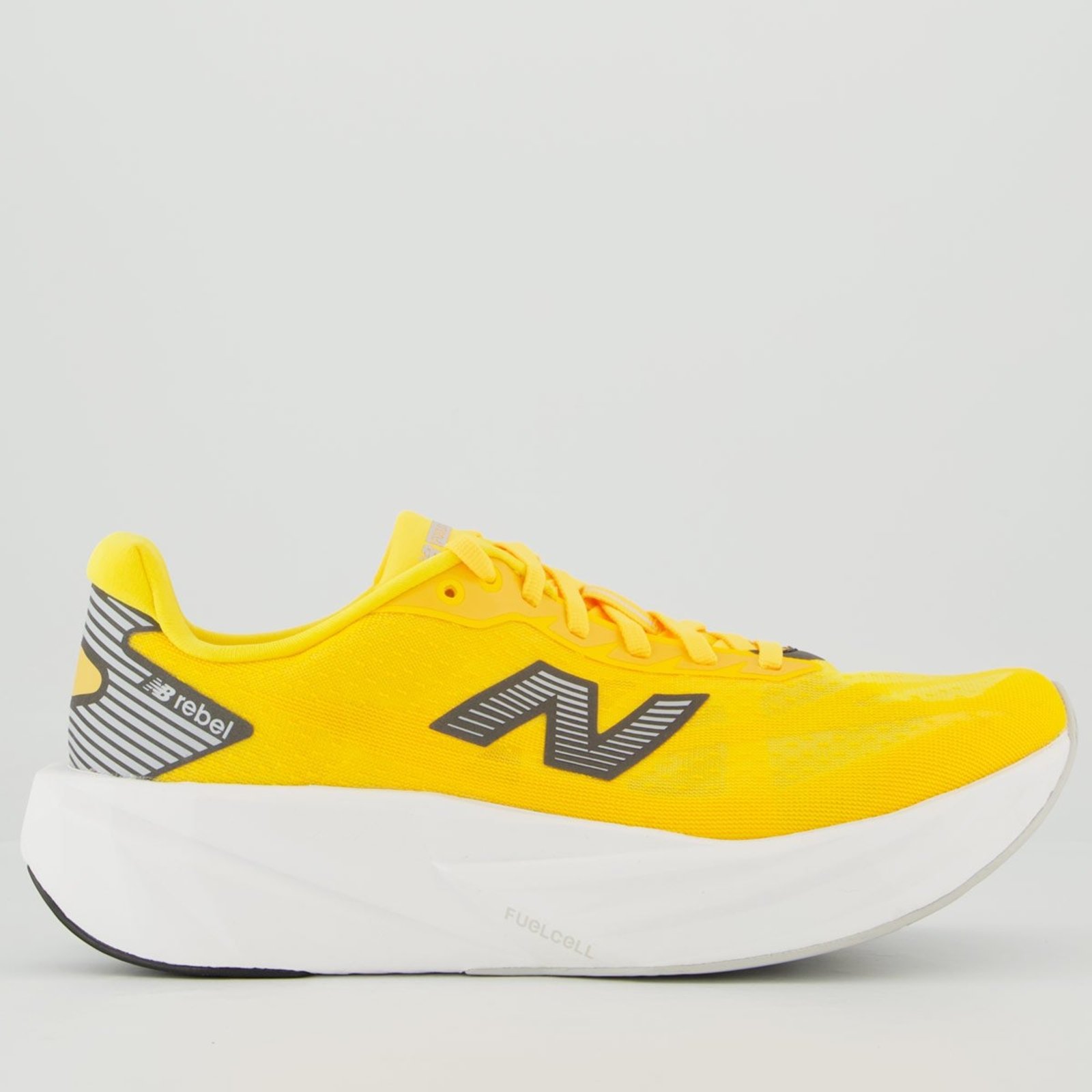 Tênis New Balance Fuelcell Rebel V5 Laranja e Branco