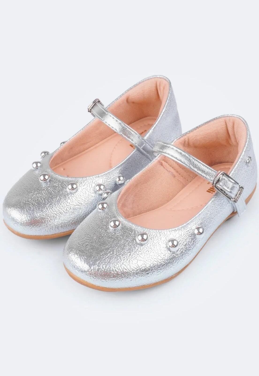 Vista 2 Infantil - Sapato Pampili Bailarina Esferas 23 PKT nude PKT nude