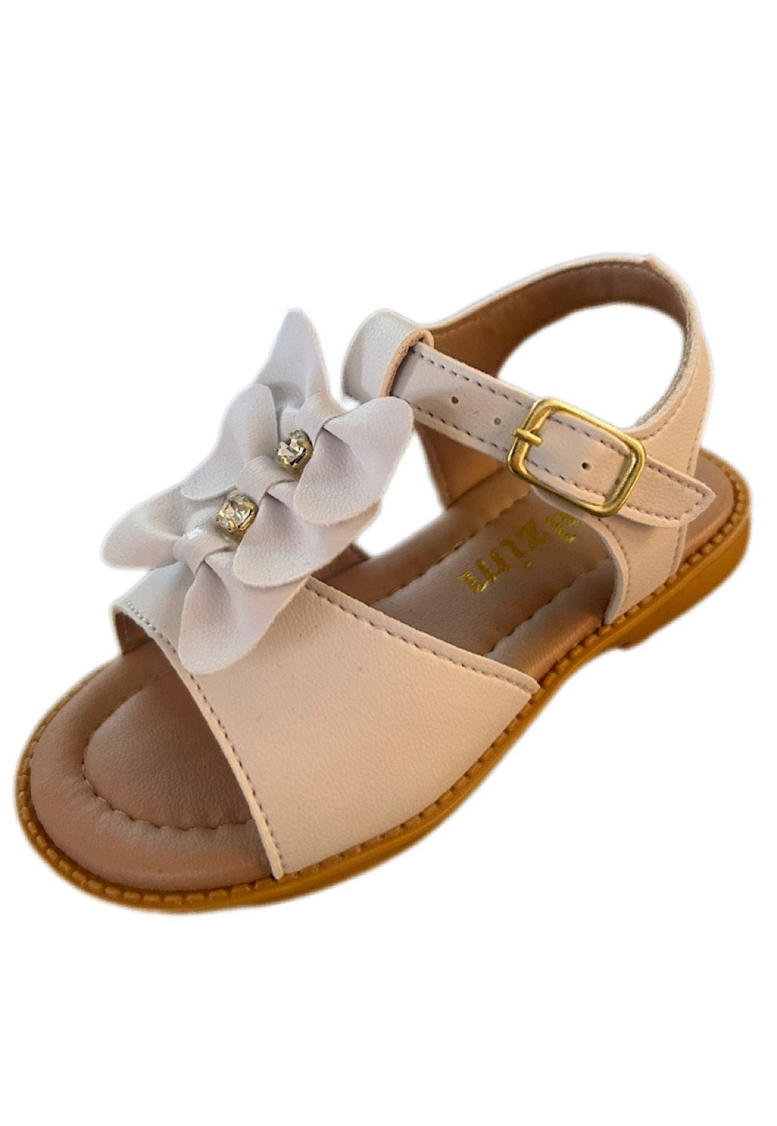 Infantil – Sandália menina infanil Solzim tres laços Branca
