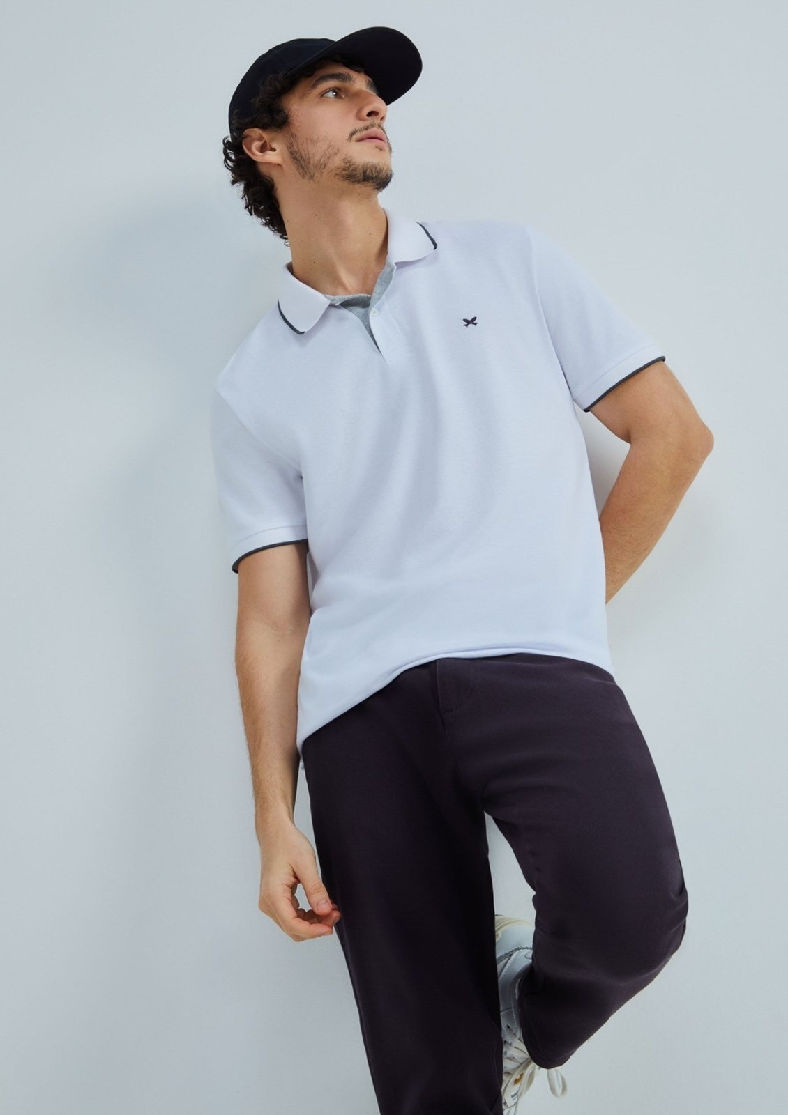 Camisa Polo Básica Masculina Em Malha Piquet