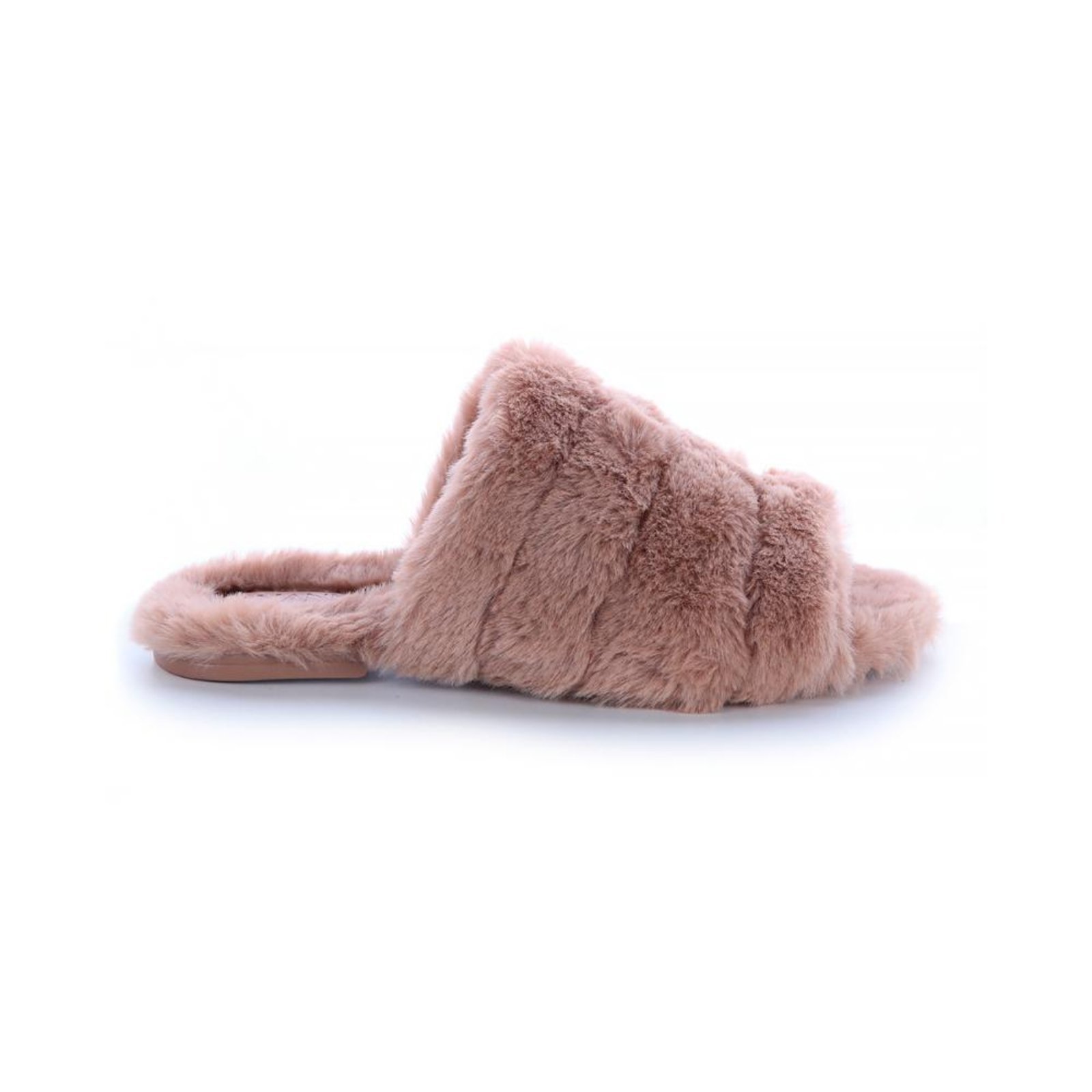 Rasteira Feminina Damannu Shoes Pelos Yana Bege