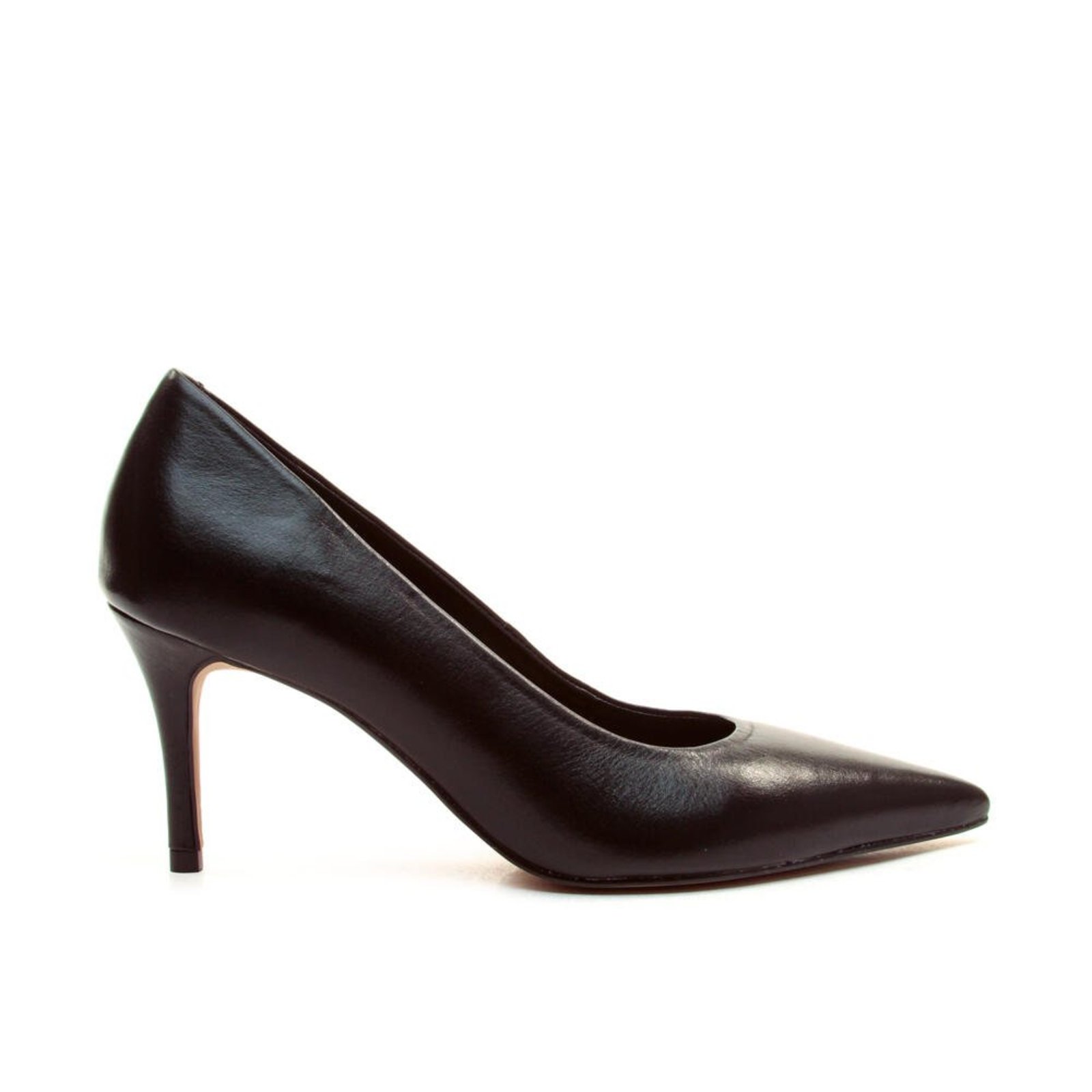 Scarpin Couro Preto Salto Médio Cecconello 3006003-2