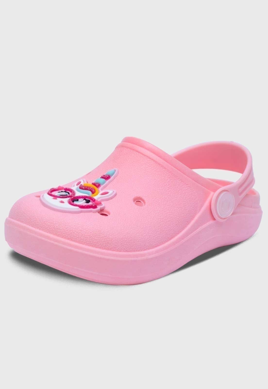 Infantil - Babuche Popidi Menina Unicornio Rosa