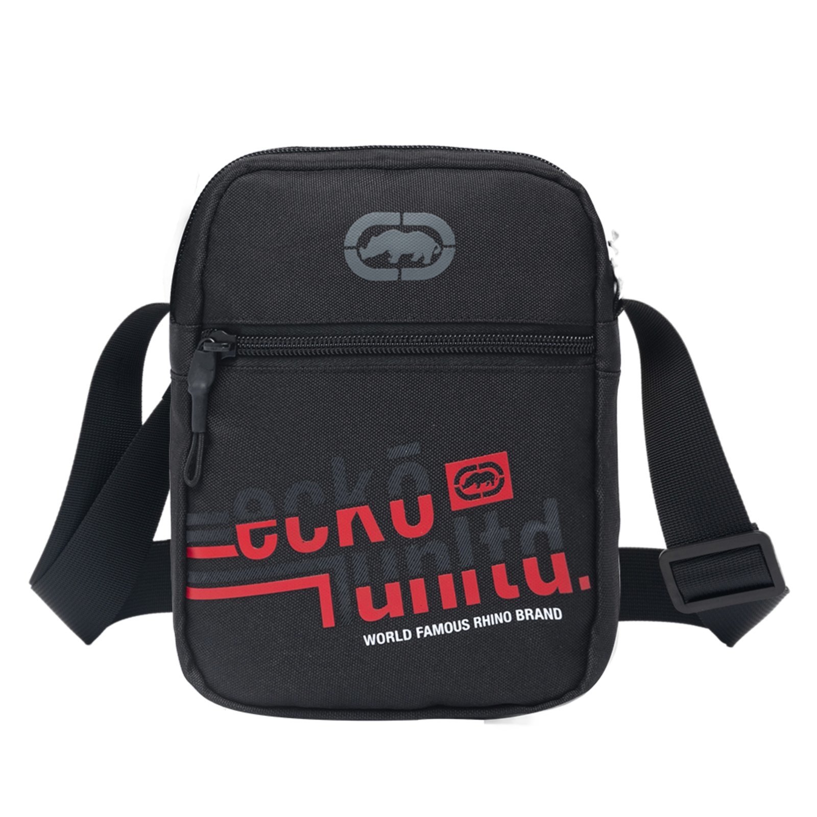 Shoulder Bag Casual Ecko Bolsa Lateral Tira Colo Pochete Necessaire Multi Uso Vermelho/Preto