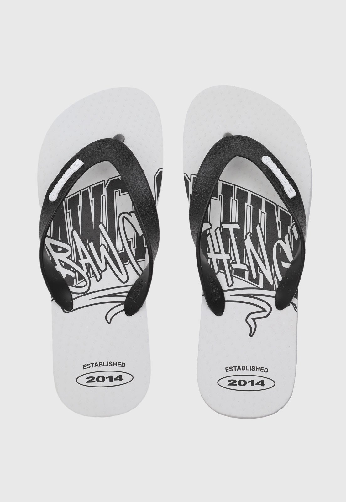 Chinelo Masculino BAW Grafite Branco