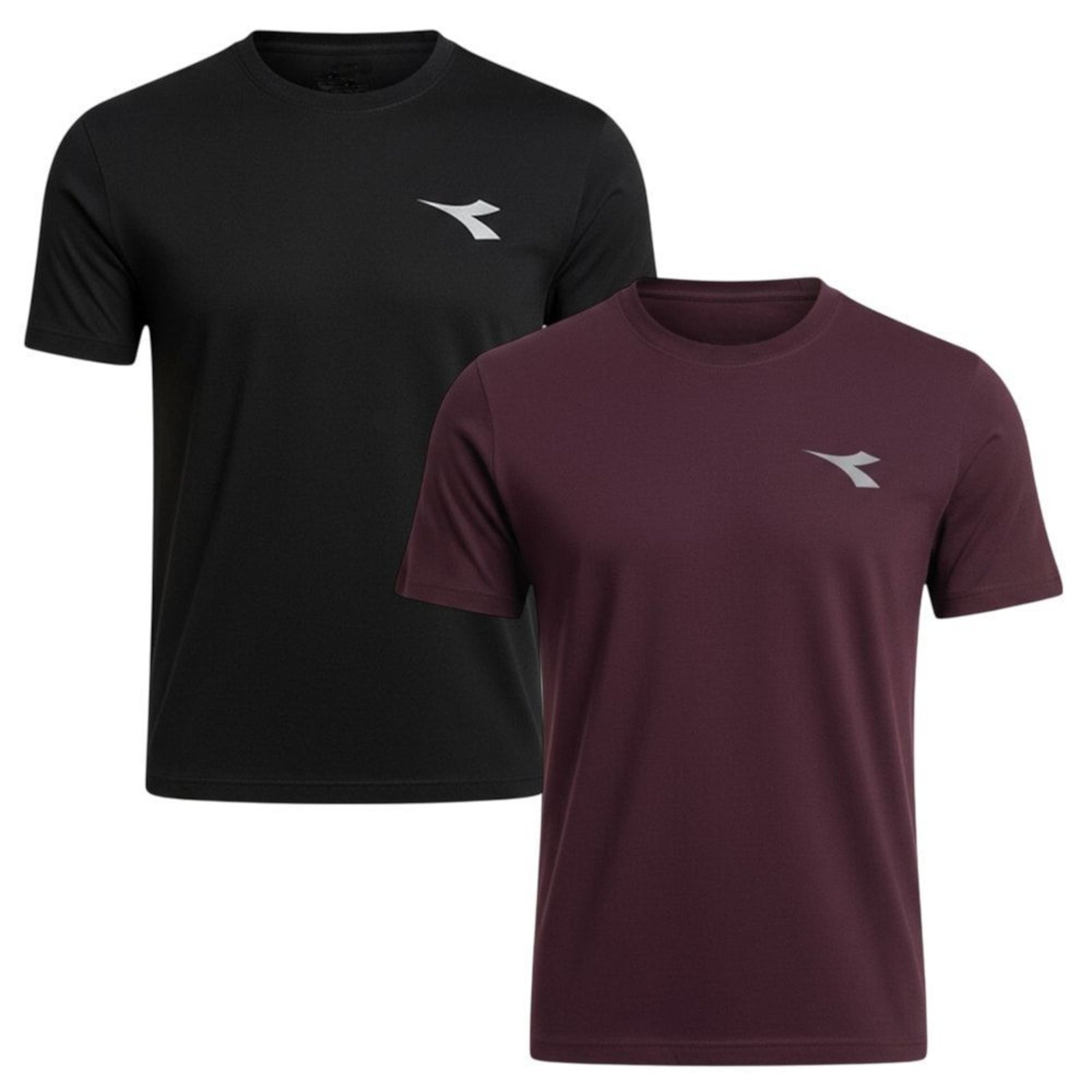 Kit 2 Camisetas Diadora Small Logo Masculina - Preto - diadora