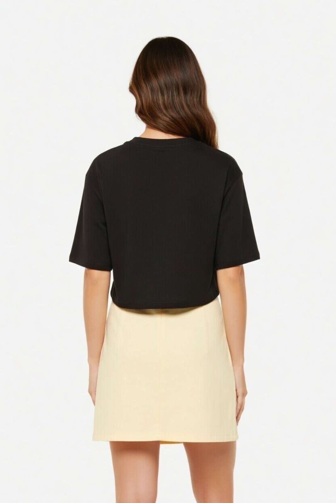 Vista 3 Cropped Oversize D Bell Outlet Fashion Margarita Preta preto D BELL OUTLET FASHION preto