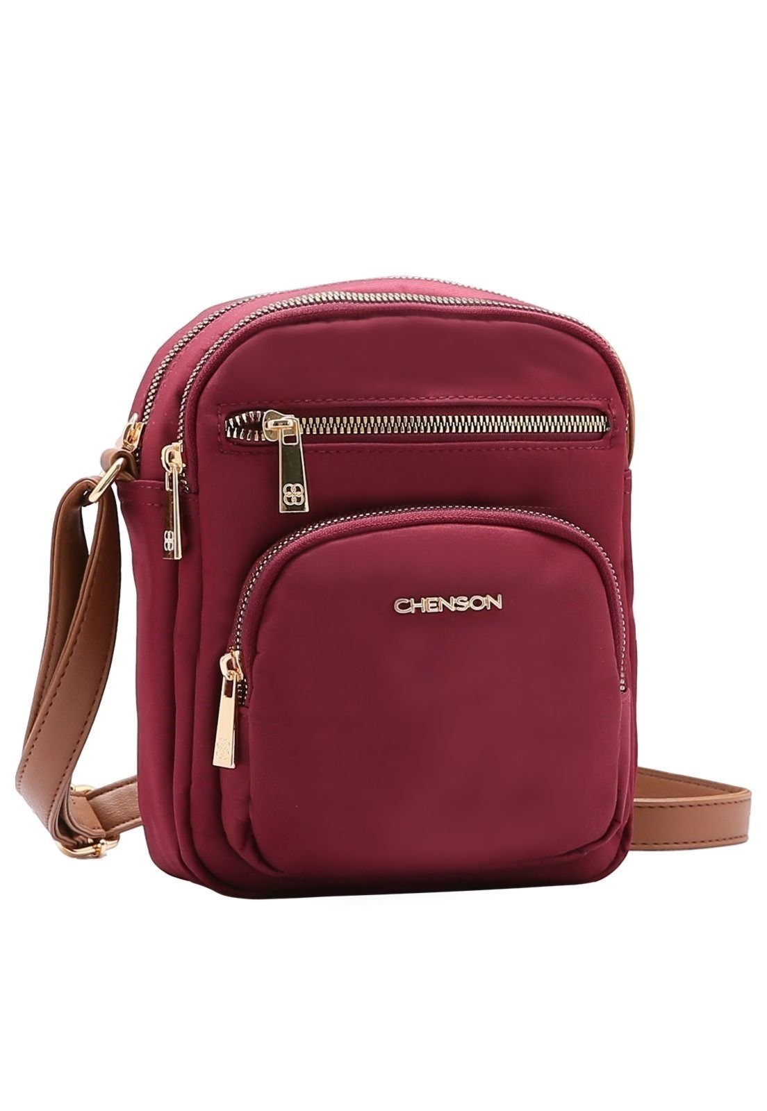 Bolsa Feminina Chenson Microfiber Vinho 3184588