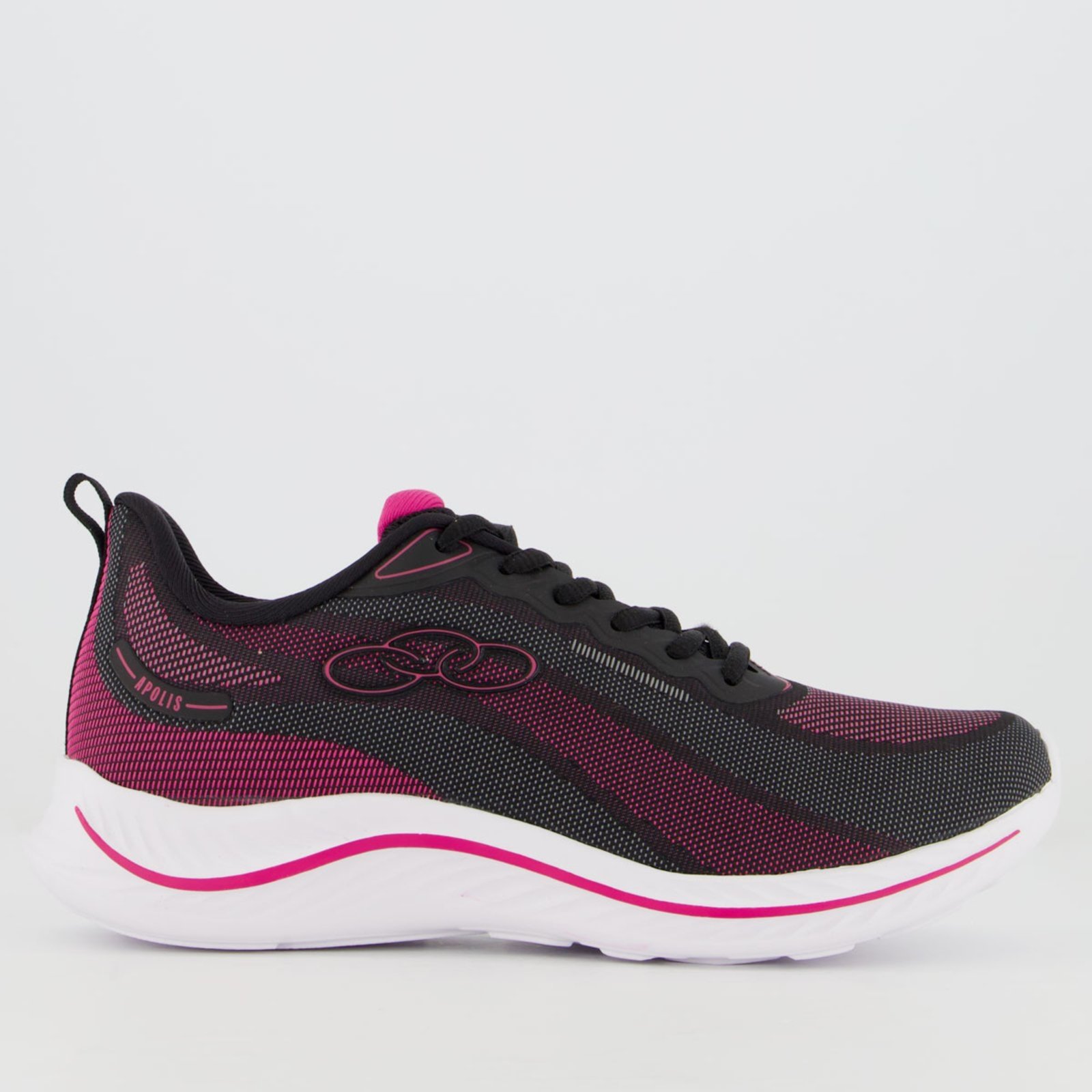 Tênis Olympikus Apolis Feminino Preto e Rosa
