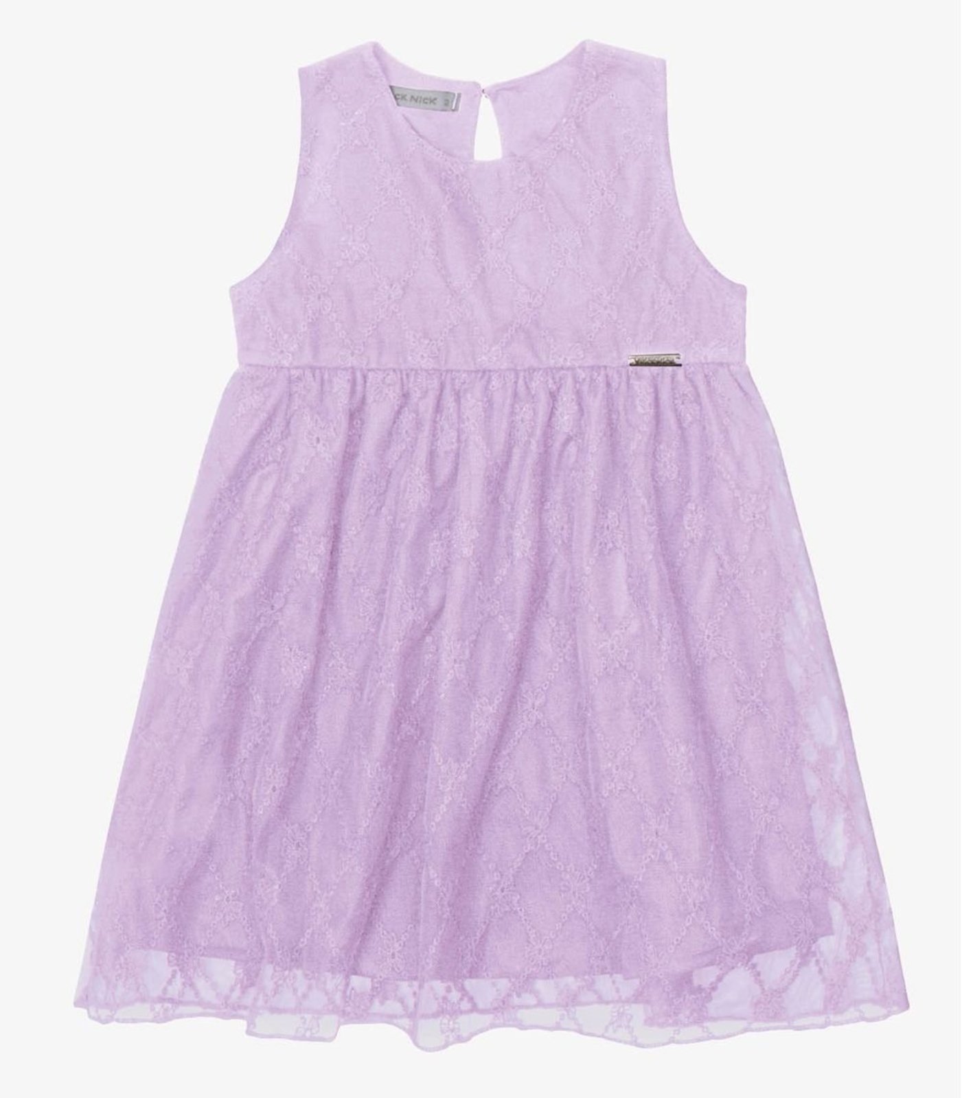 Infantil - Vestido Verão Menina Midi Com Forro Trick Nick Roxo