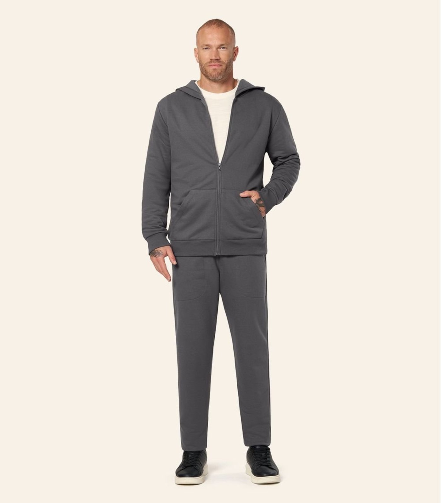 Calça Masculina Moletom Peluciado Diametro Cinza