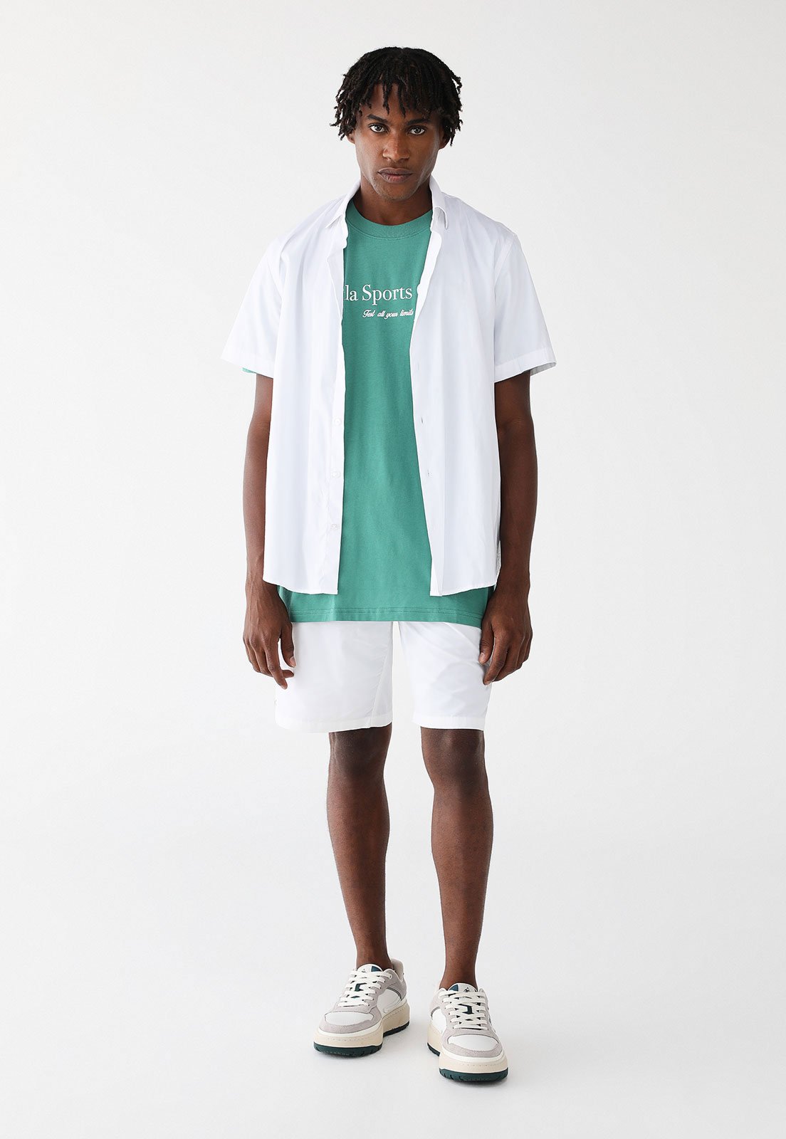 Vista 3 Camiseta Fila Reta Comfort Sport Club verde Fila verde