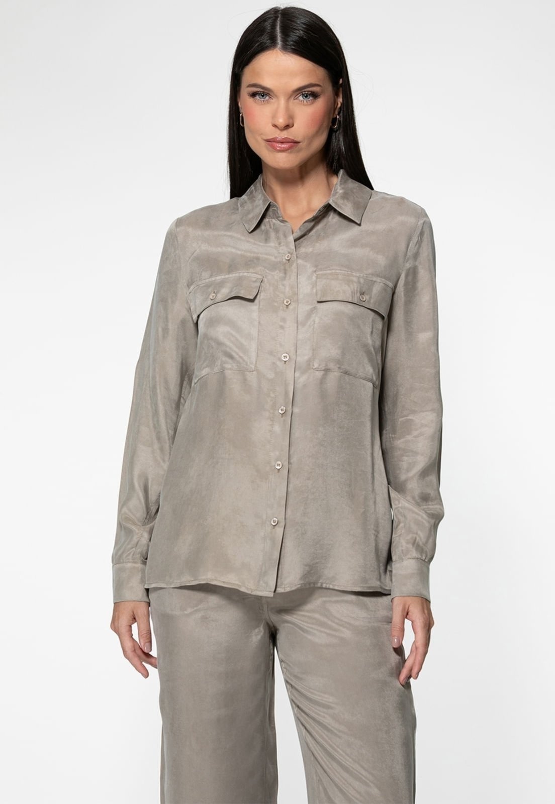 Vista 2 Camisa Guess Manga Longa Eco verde Guess verde