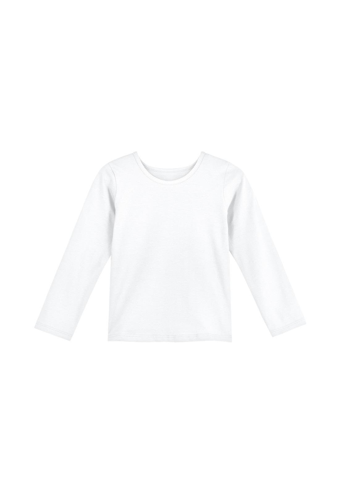 Infantil - Camiseta Manga Longa Branca Elian 14 Branco