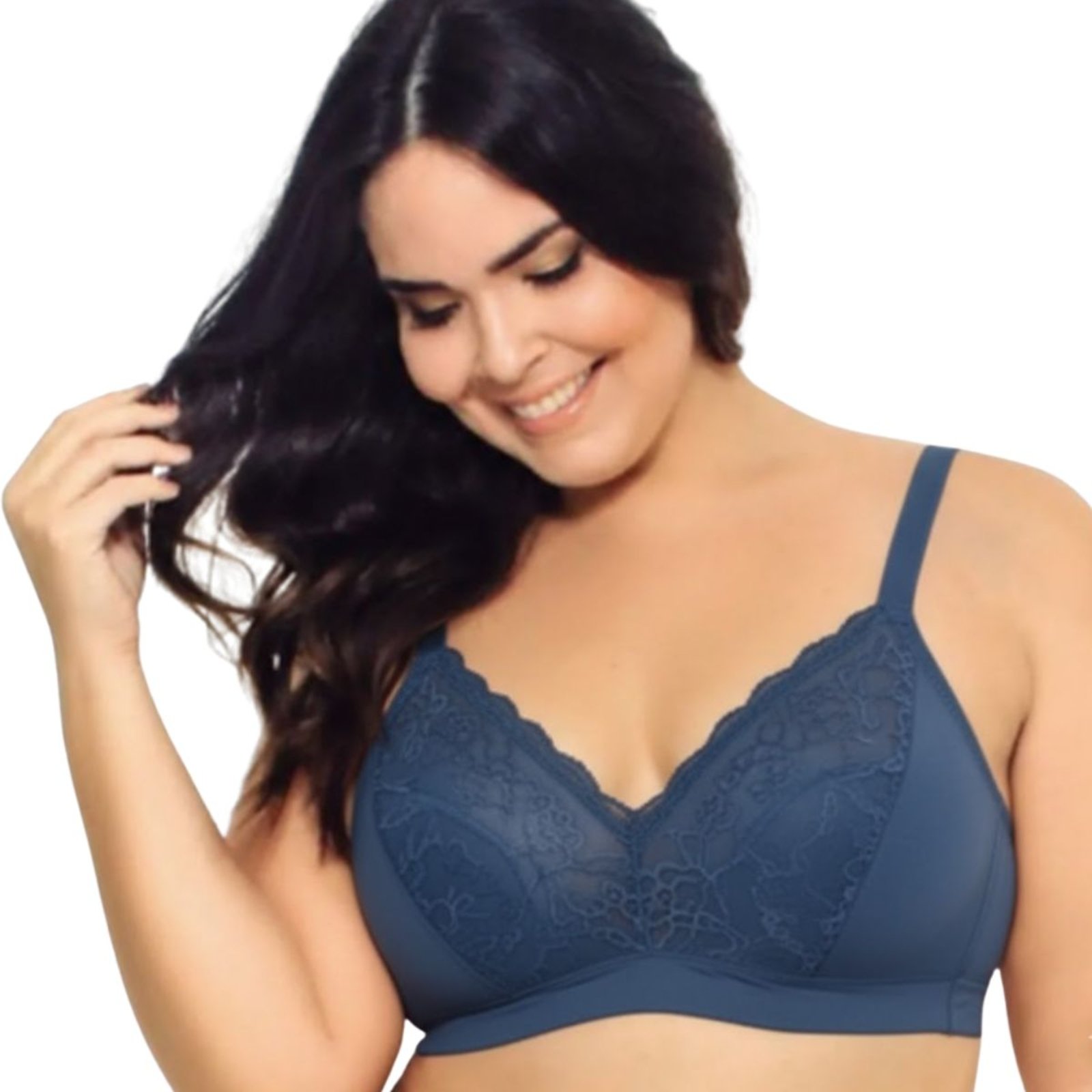 Sutiã Plus Size Sem Aro Com Renda Liebe