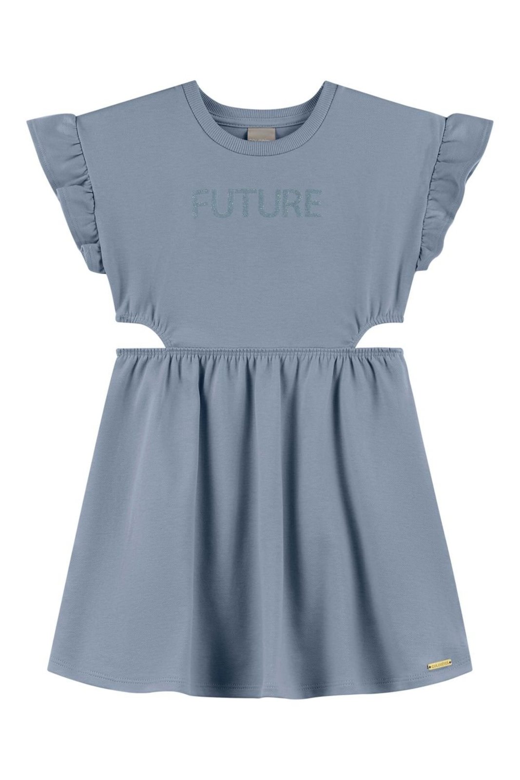 Infantil – Vestido Menina Recorte Lateral Colorittá Azul