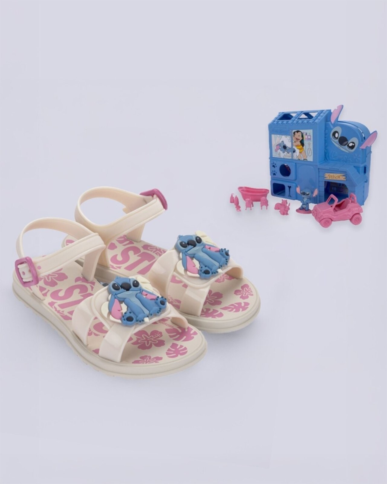 Vista 2 Infantil - Sandália Grendene Stitch Pet Shop GRENDENE KIDS bege GRENDENE KIDS bege