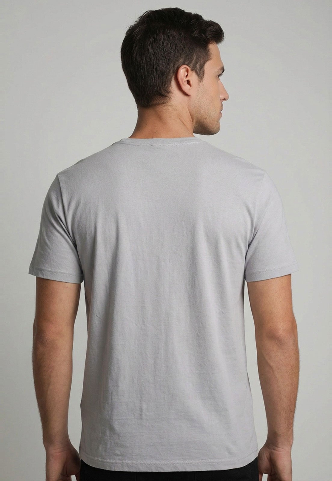 Vista 3 Camiseta Masculina Colcci Estampa Gráfica Claro cinza Colcci cinza