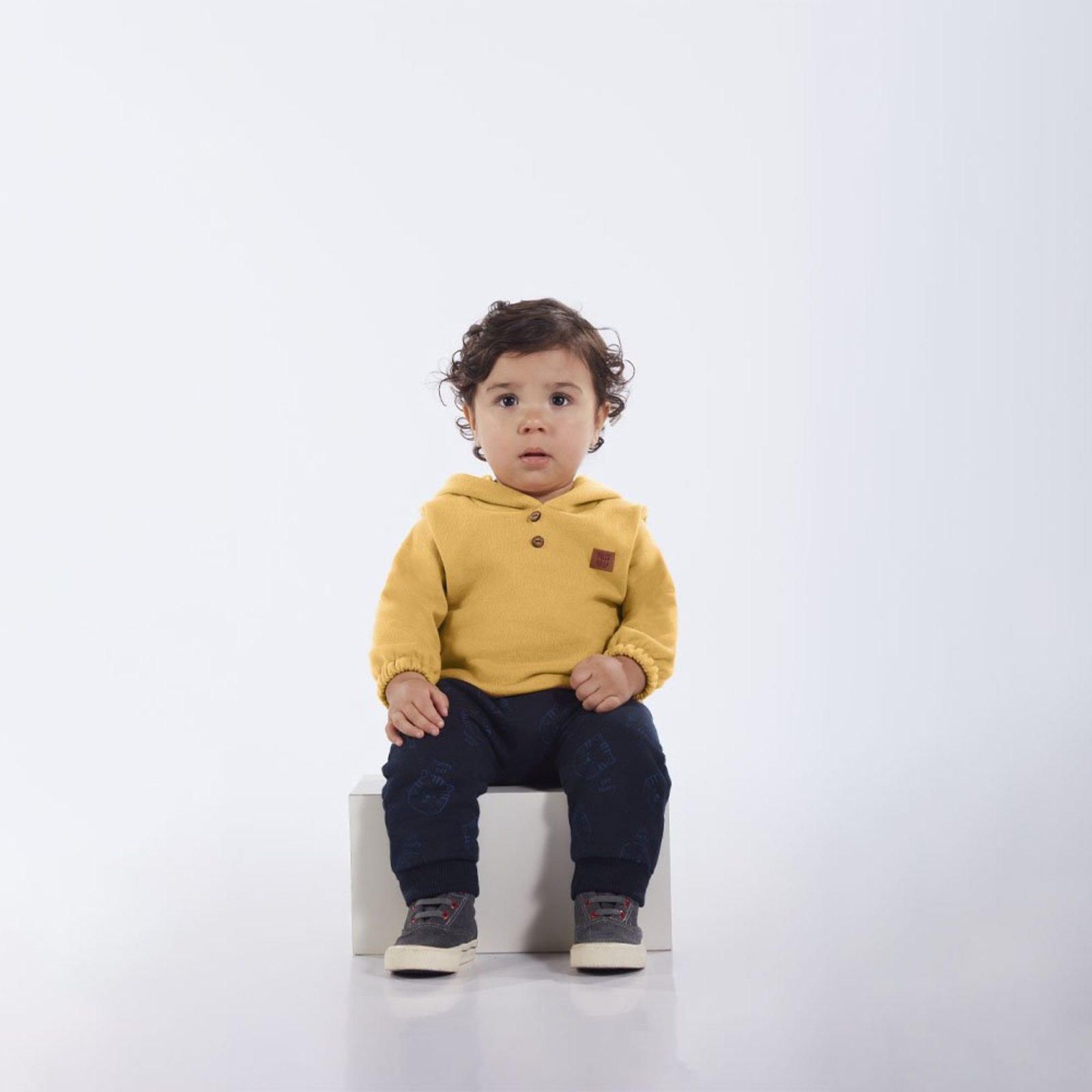 Infantil - Conjunto Menino - Amarelo - 52678-345