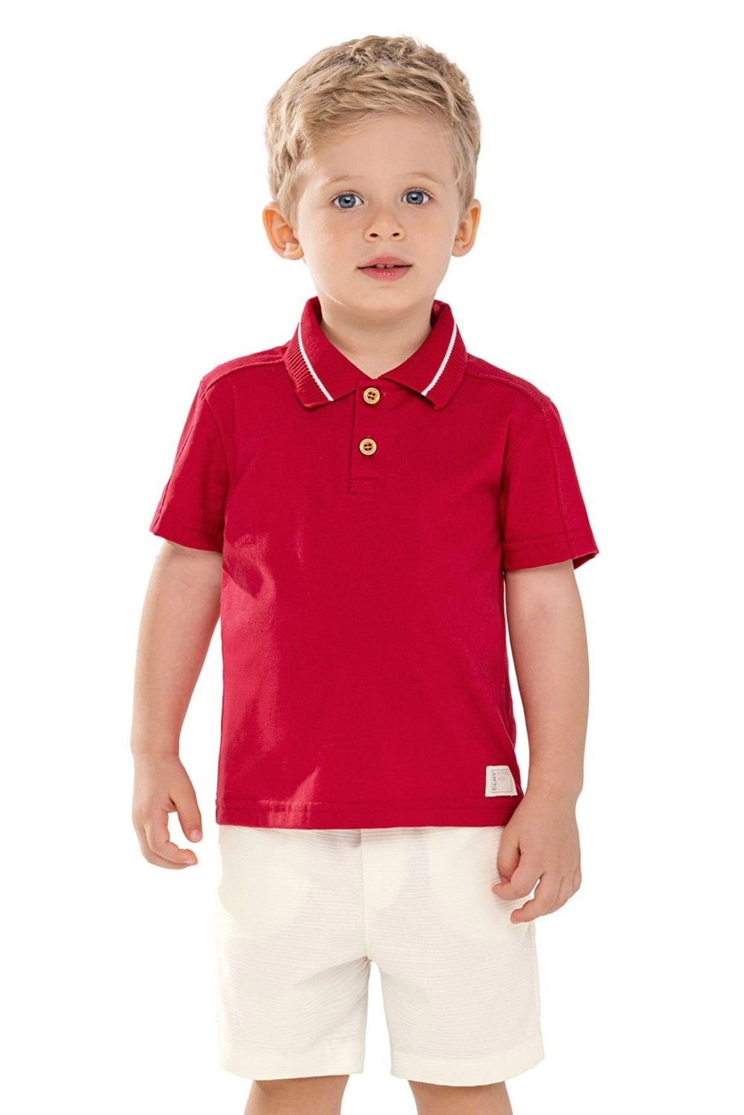 Infantil - Conjunto Polo Retilínea Menino Colorittá Vermelho