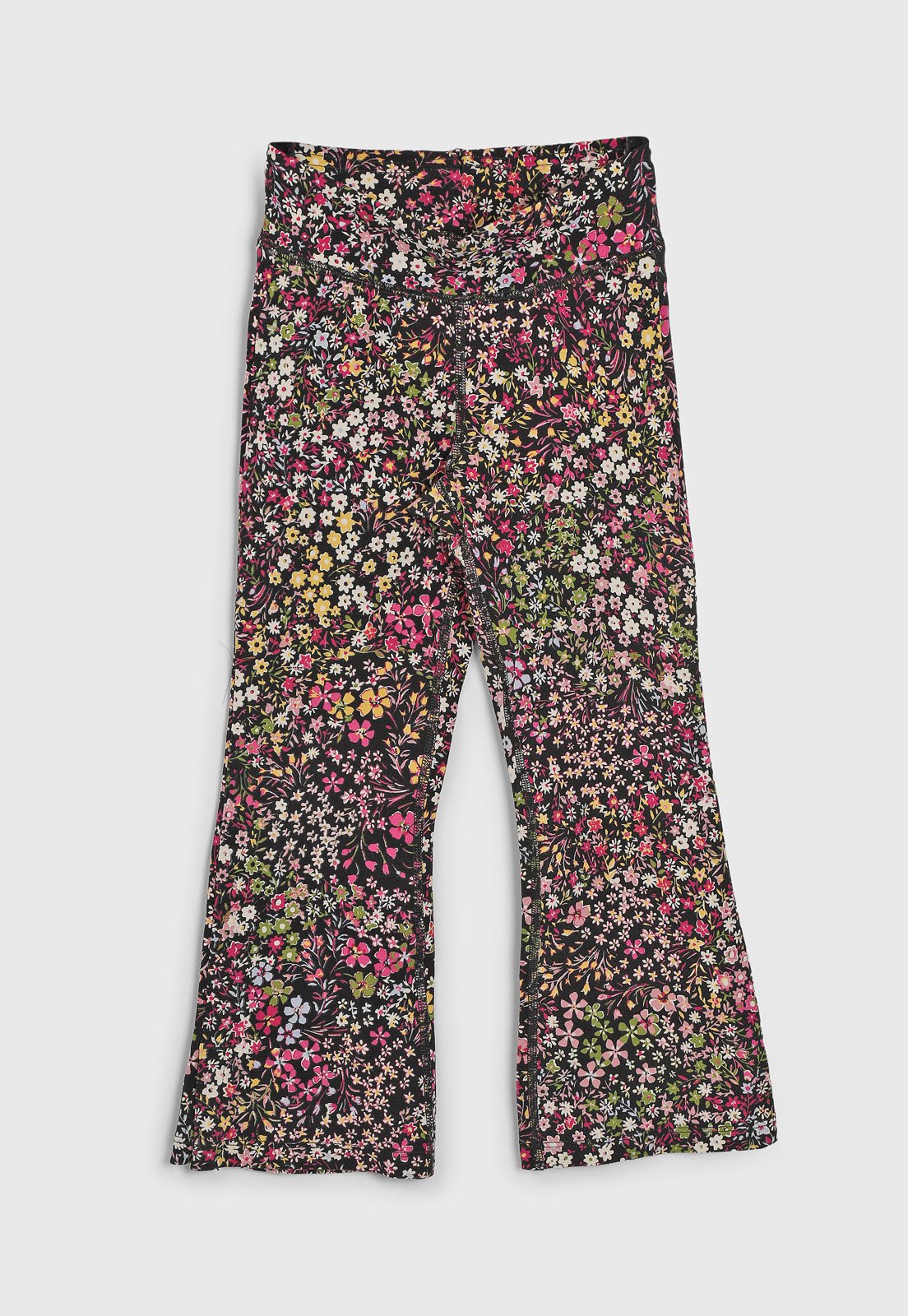 Infantil – Calça GAP Floral Preta