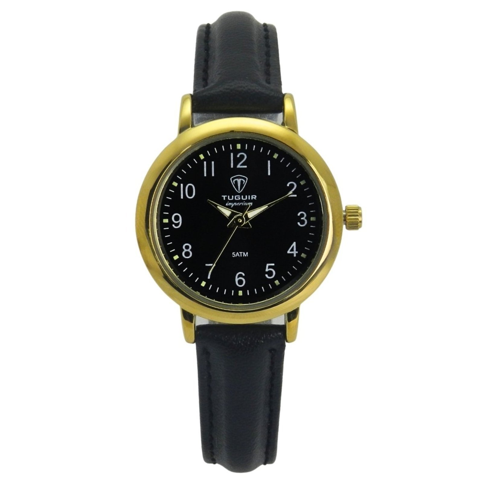 Relógio Unissex Tuguir Analógico Imperium TG30501 Preto e Dourado