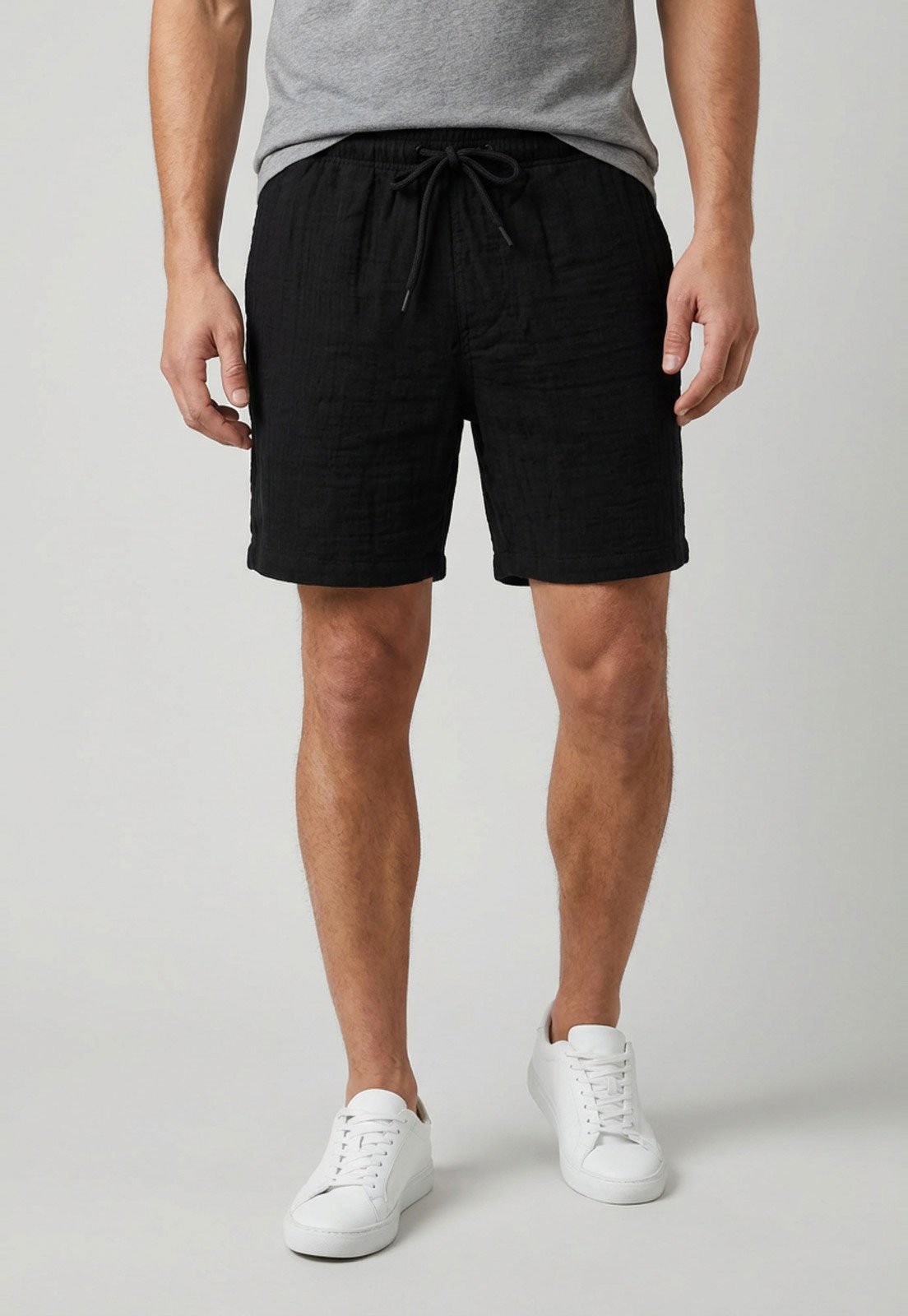 Shorts Masculino Aeropostale Bordado A87 Preta