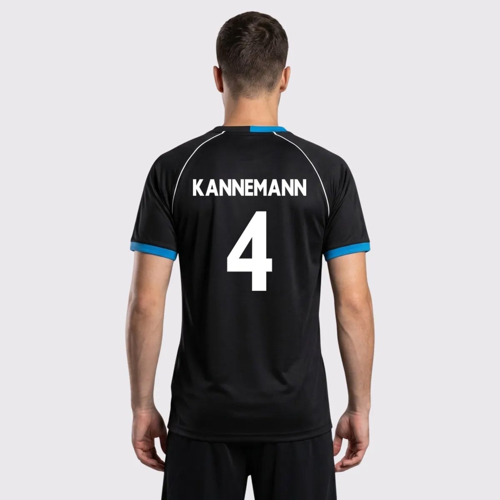 Camisa Grêmio Patter Preta E Azul 4 Kannemann