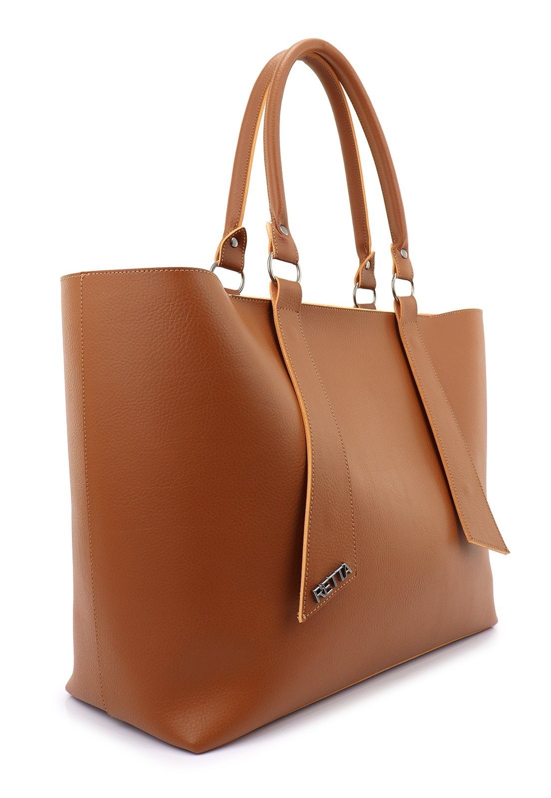 Vista 3 Bolsa Feminina Retta com Carteira Espaçosa Moderna e Versátil Retta Oficial caramelo Retta Oficial caramelo