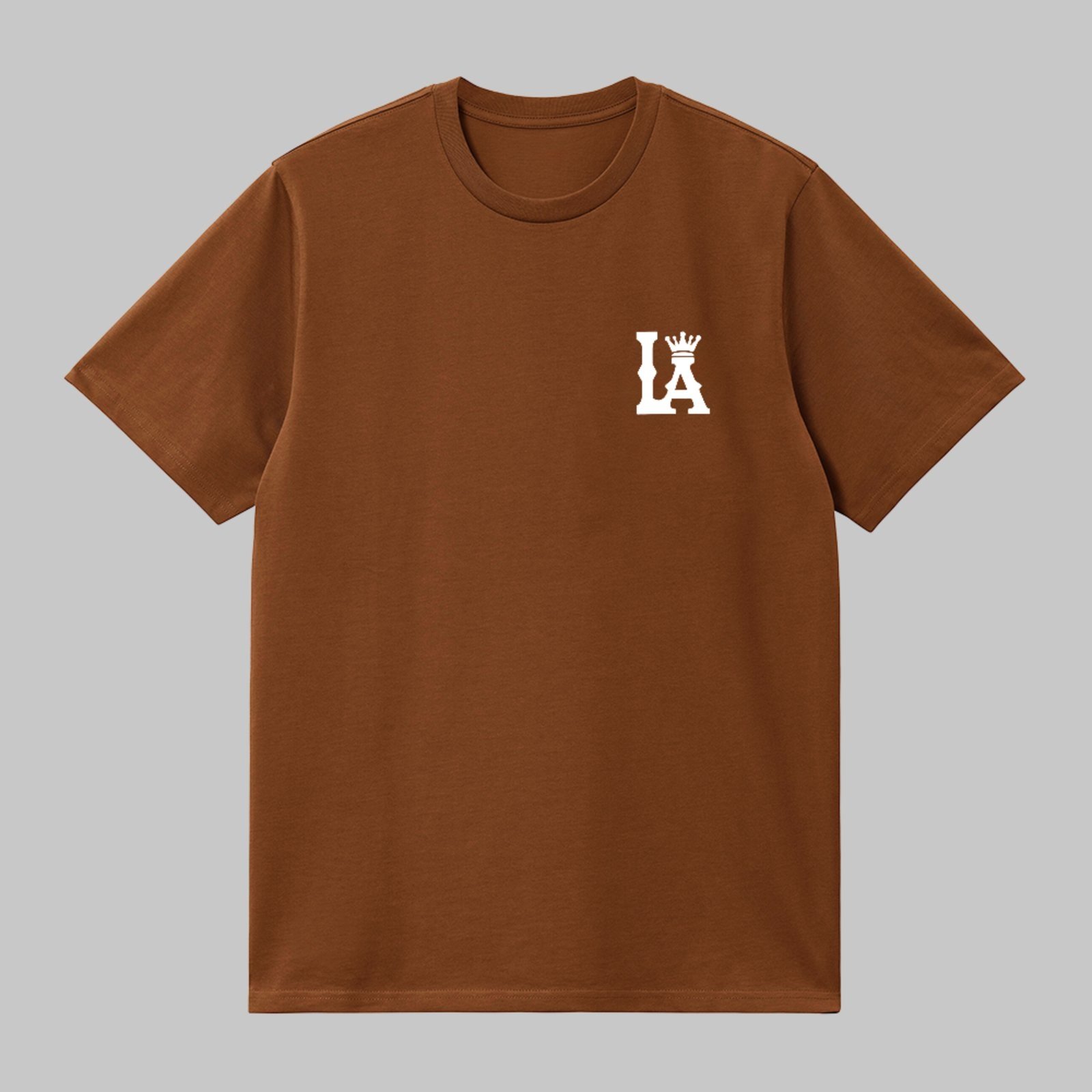 Camiseta Básica Los Angeles Urban Style Unissex Marrom