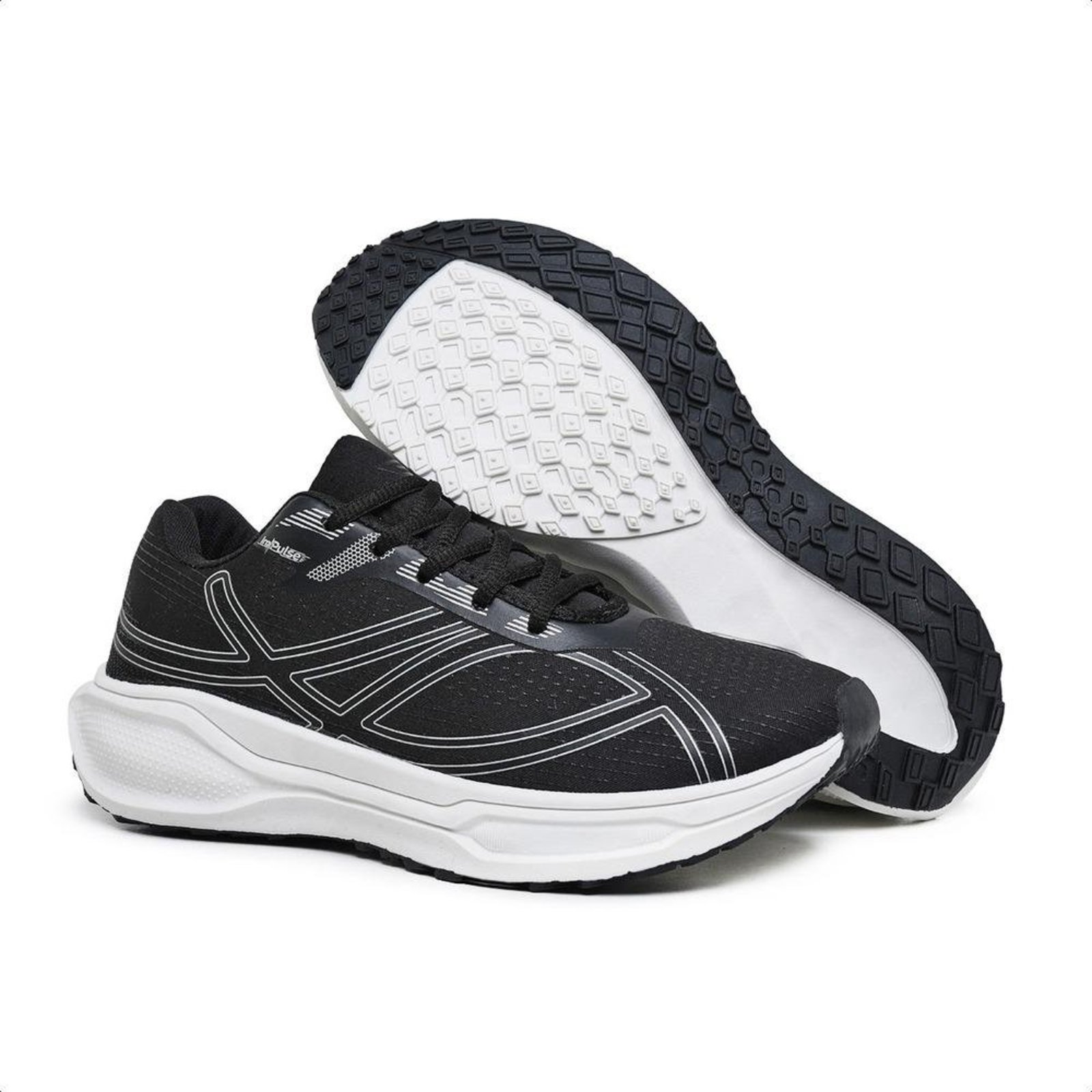 Tênis Masculino Impulse Running Nude 34 Preto