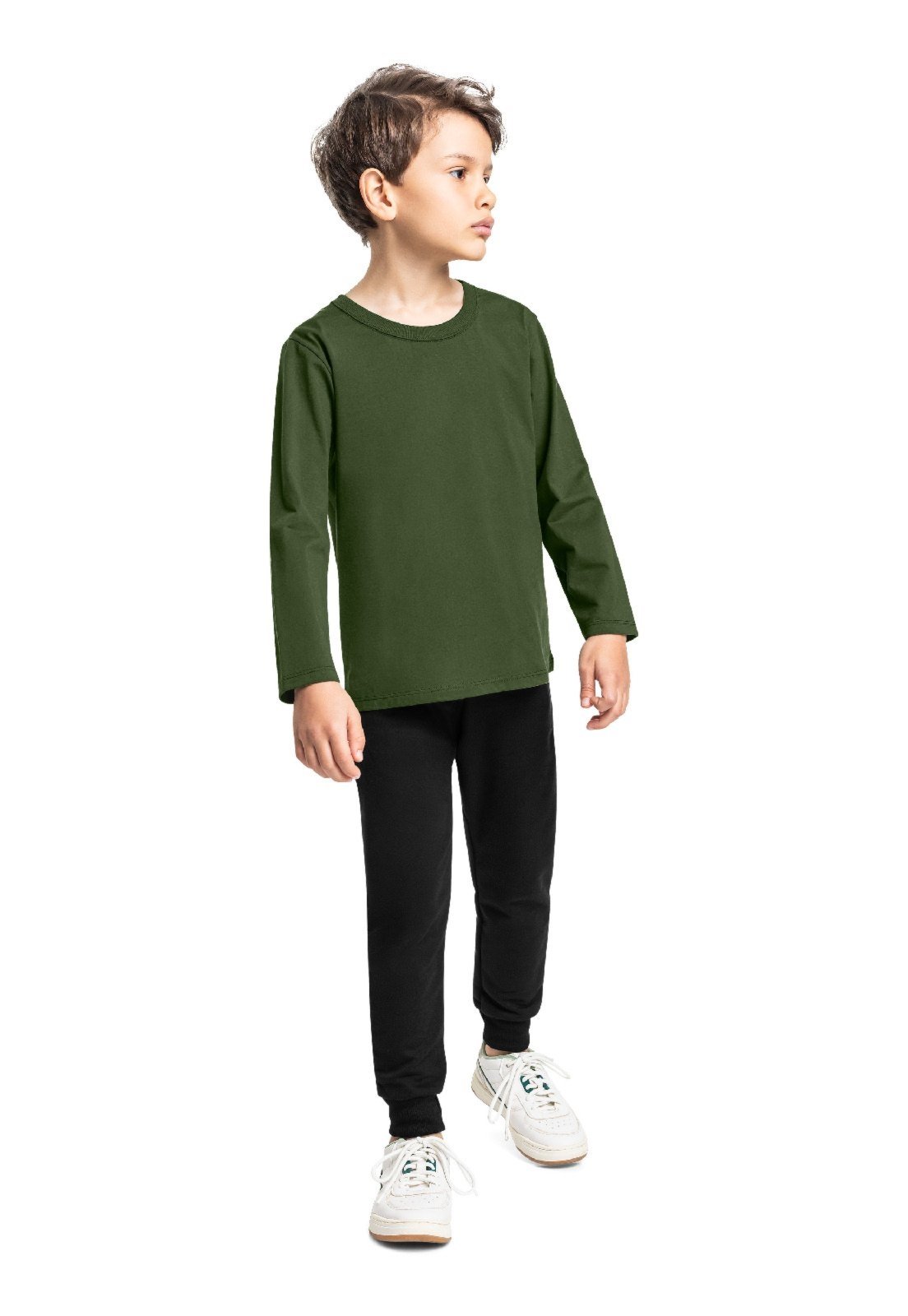 Infantil - Camiseta Menino em Algodão Bee Loop Verde