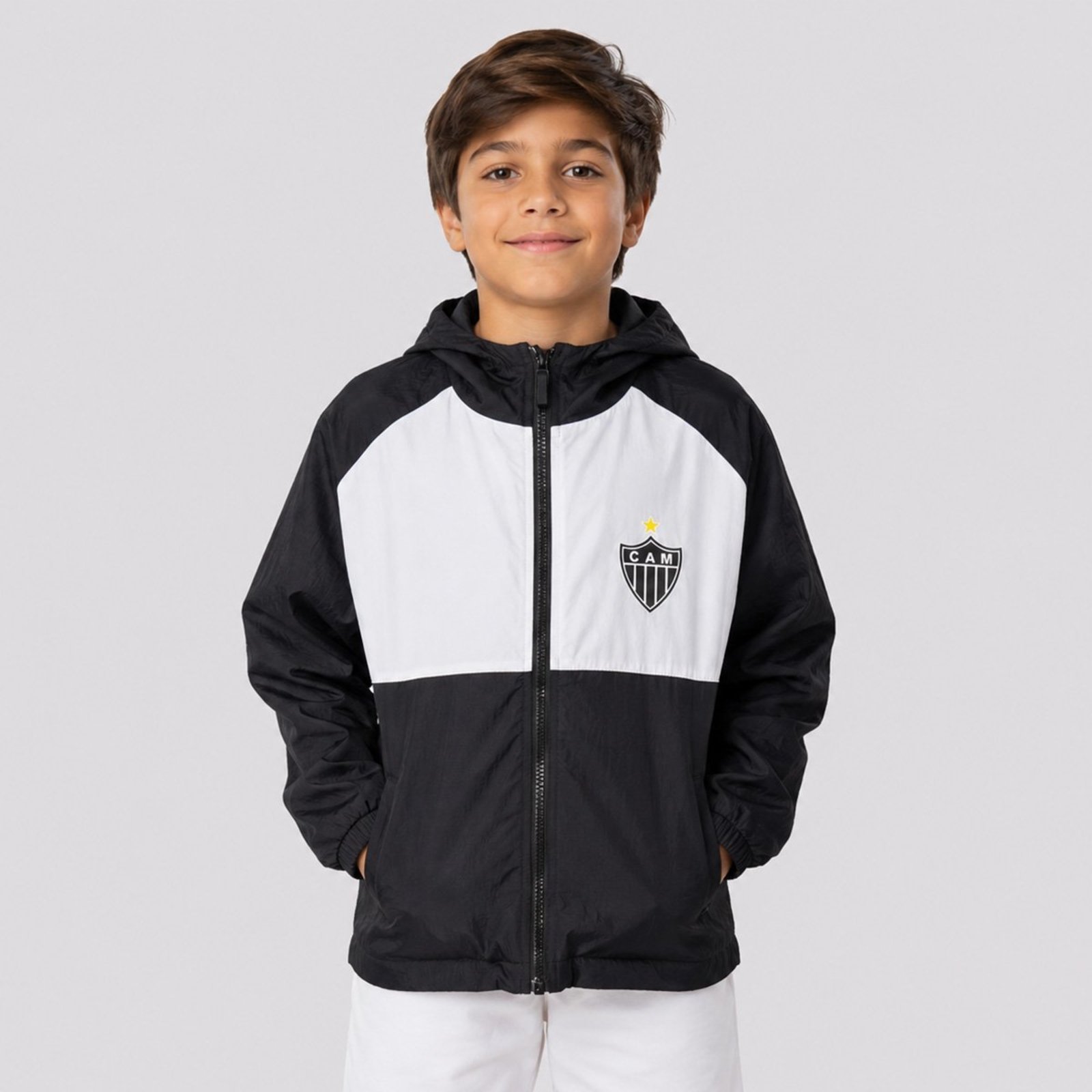 Jaqueta Atlético Mineiro Kodiak Preta e Branca