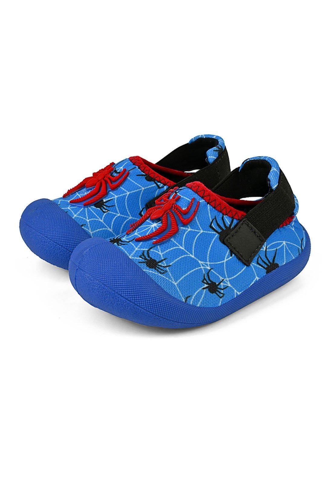 Vista 2 Infantil - Babuche Slip On Menino Sapatinho Confortável Aranha Mzkid azul Mzkid azul
