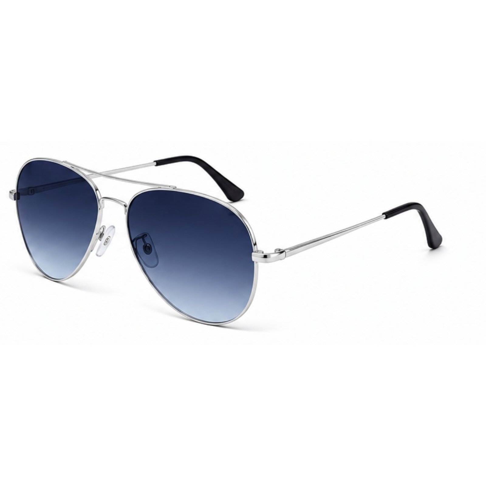 Óculos de Sol Aviador Polarizado UV400 Clássico Unissex Prata