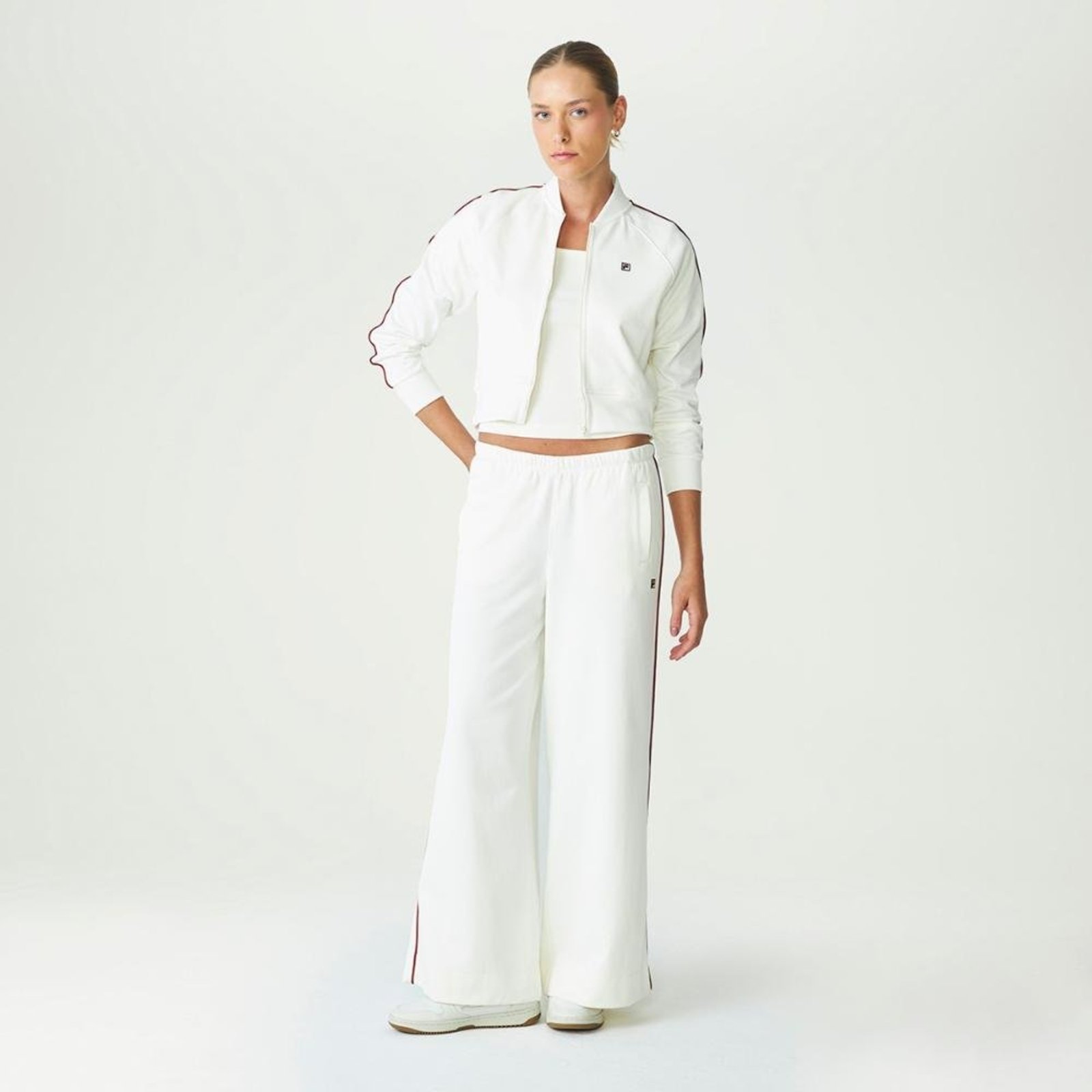 Calça Fila Wide Classic Gt Feminina Off-white