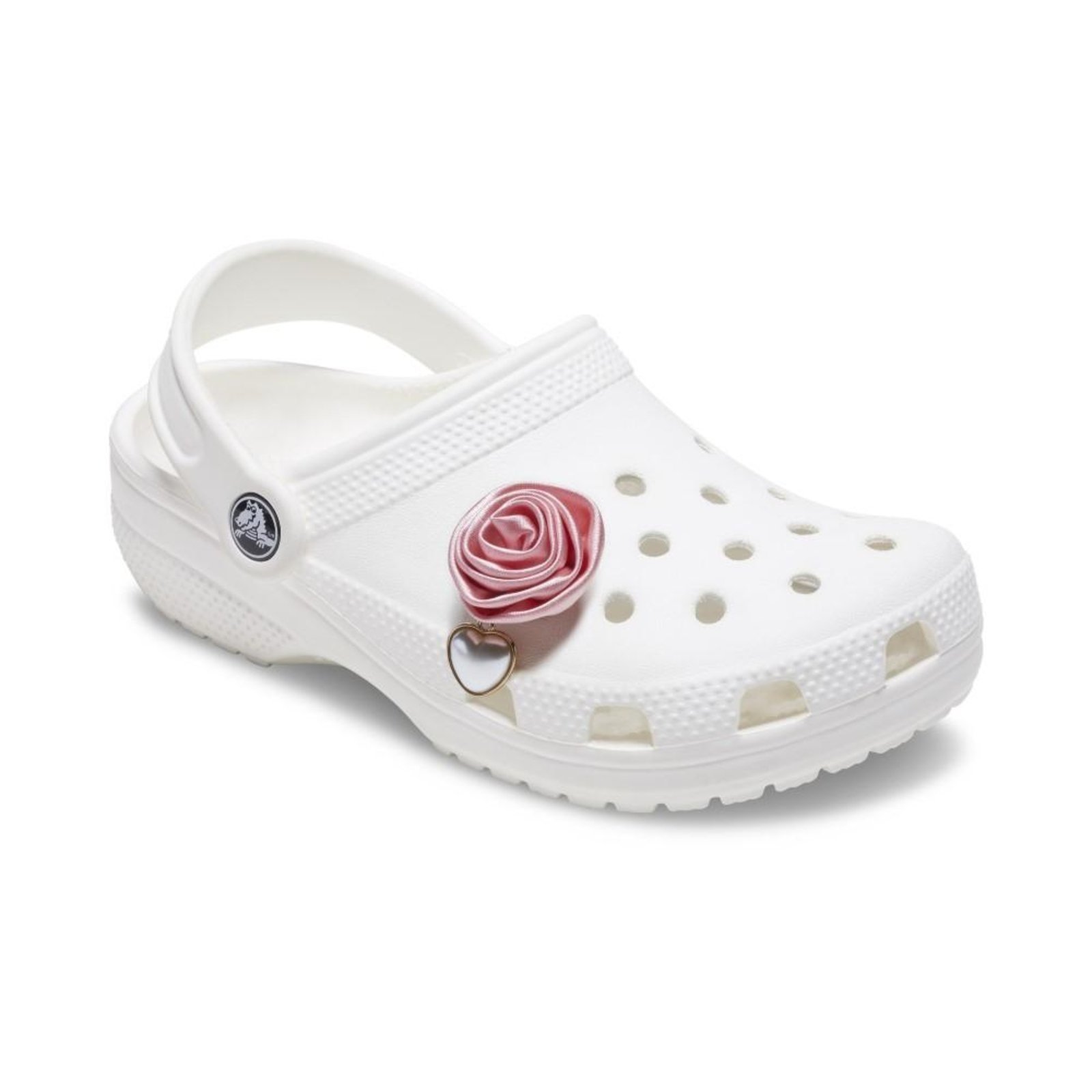 Vista 3 Infantil - Jibbitz™ Rosa com Gota de Pérola Branco Crocs branco rosa