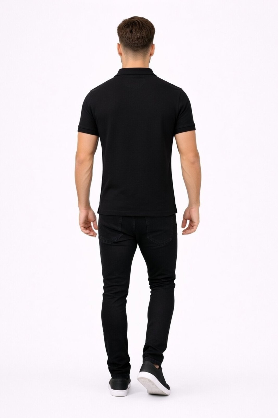 Vista 3 Camiseta Polo D Bell Outlet Fashion Preta preto D BELL OUTLET FASHION preto
