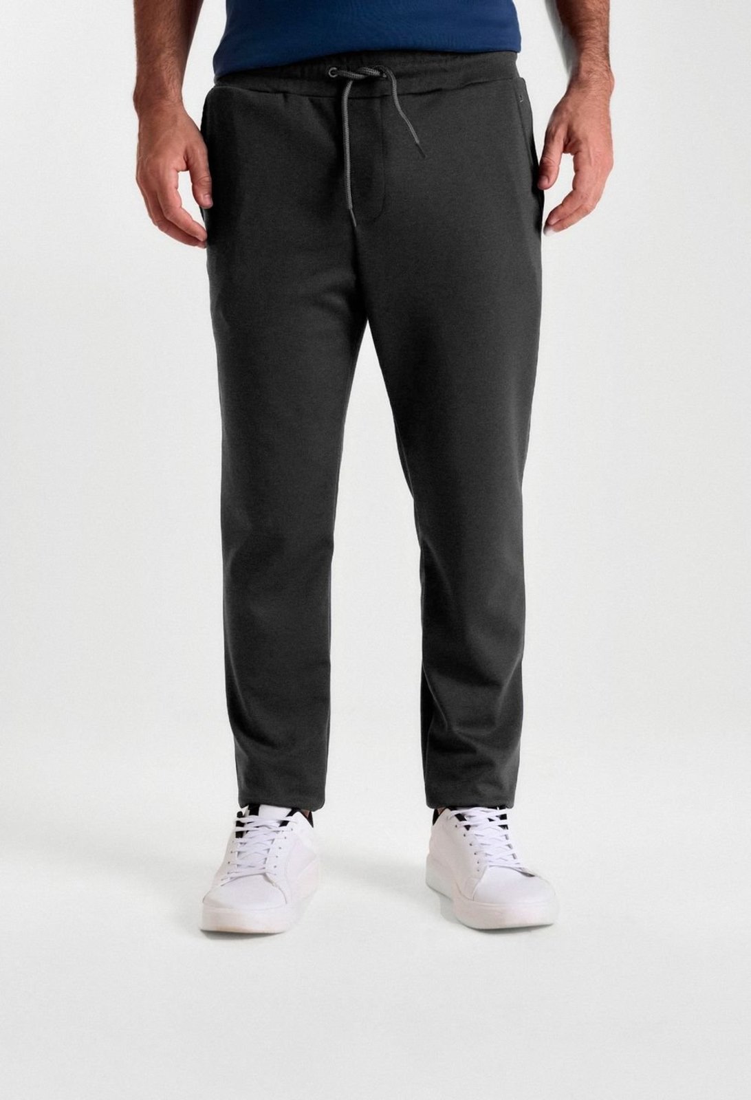 CALÇA DOCTHOS JOGGER CÓS ELÁSTICO MALHA PIQUET 136 Mescla Escuro G