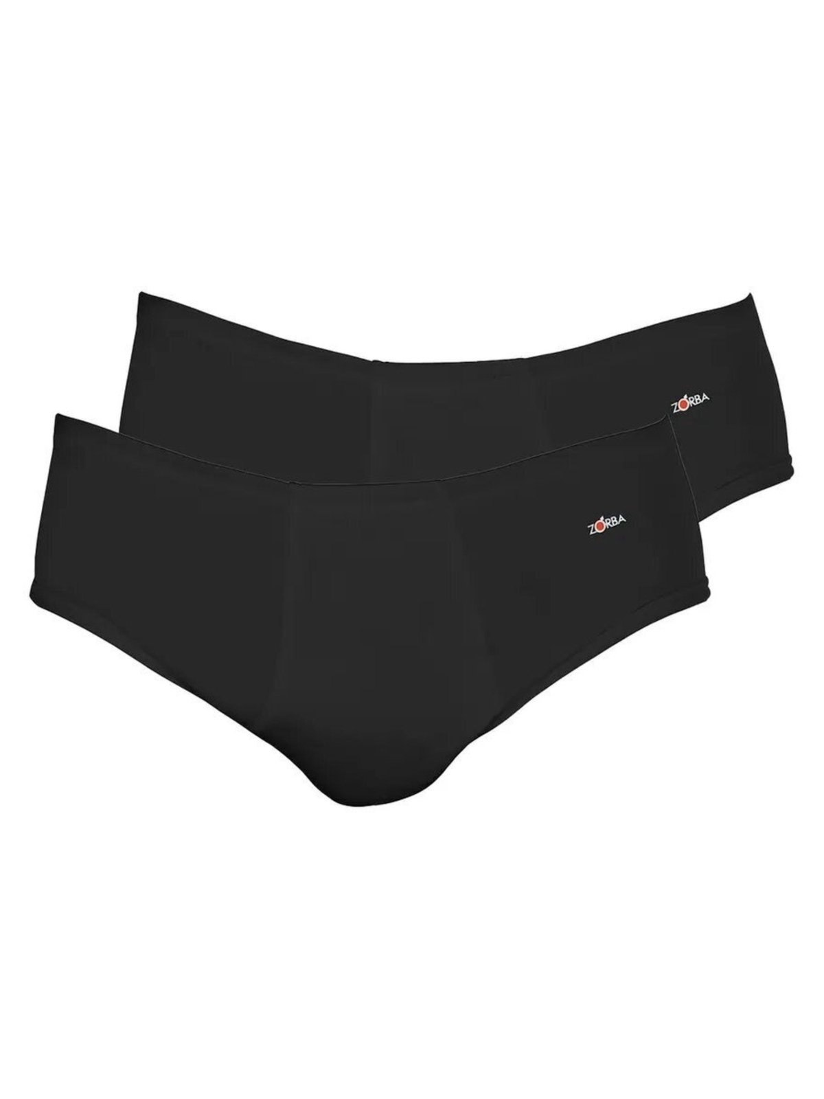 Kit com 2 Cuecas Slip Zorba com Abertura 172 Plus Size Preto